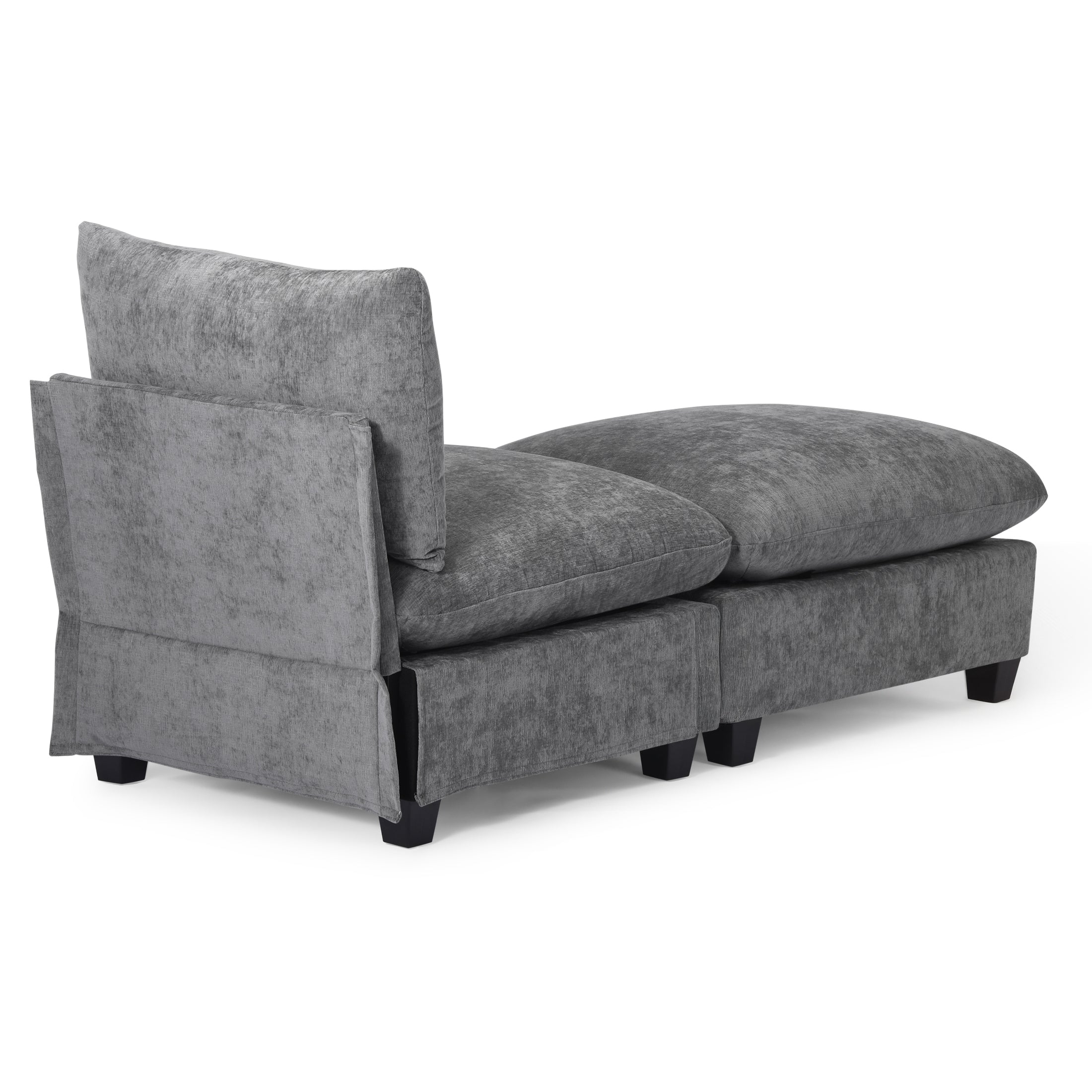 Springfield 68.5" Chenille Upholstered Indoor Chaise Lounge Chair