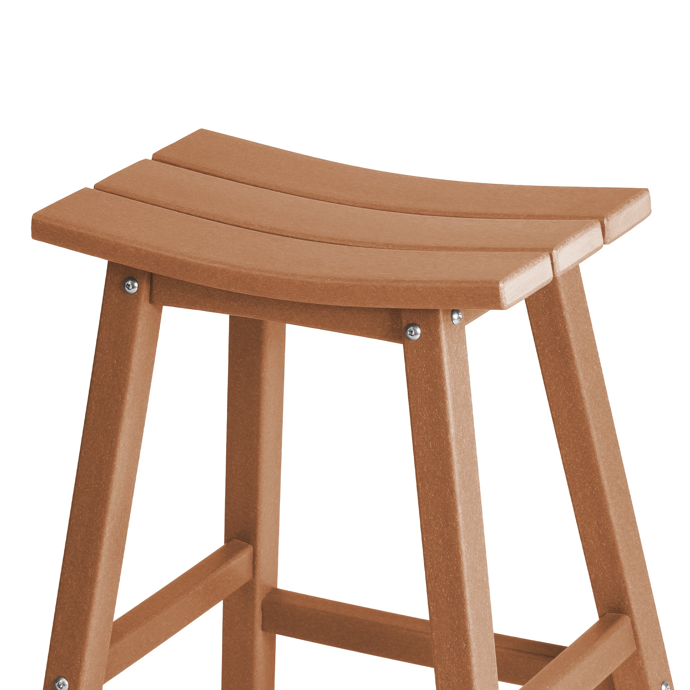 Paradise 2 piece set of 24" height Outdoor / Patio Saddle bar stools