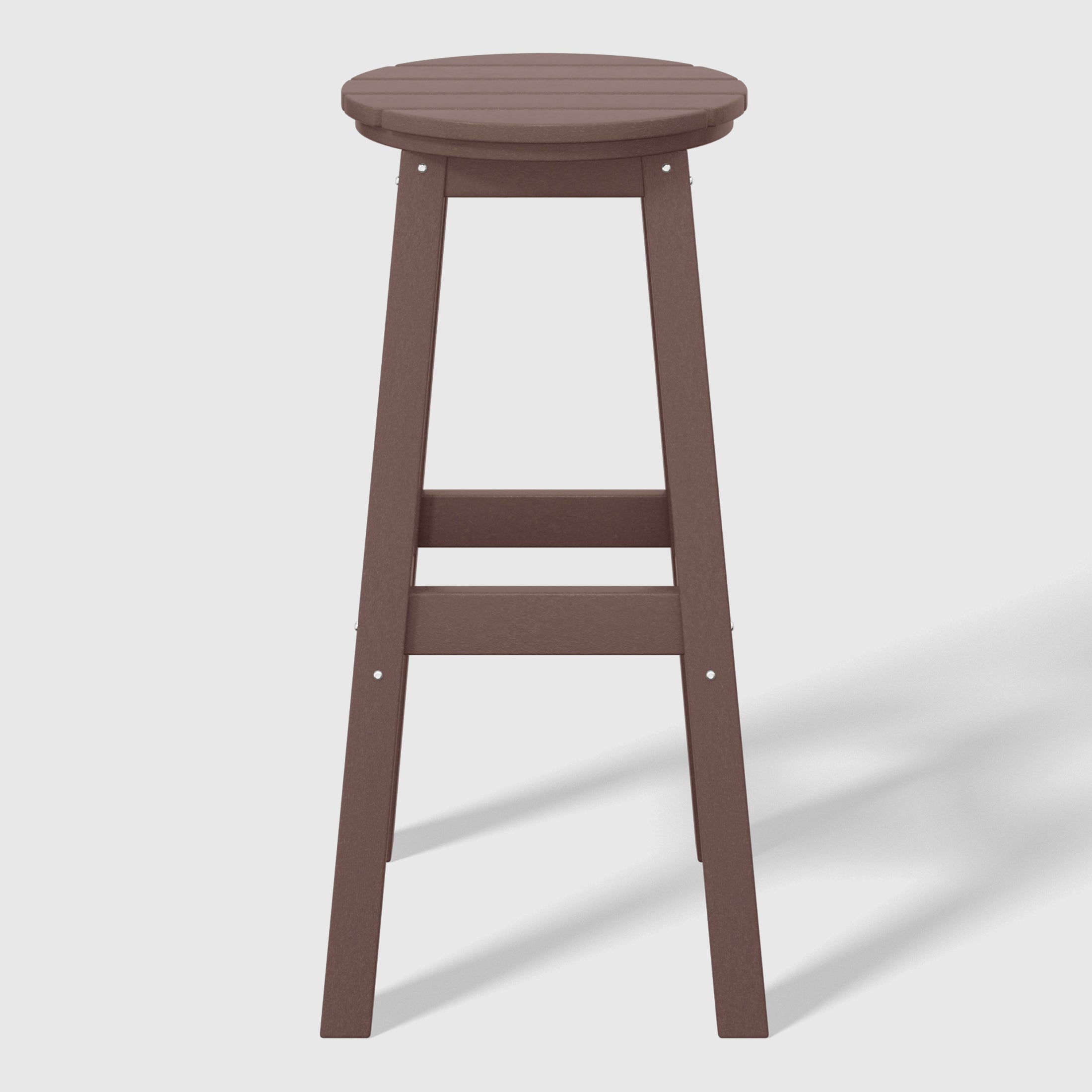 Paradise 29" HDPE Outdoor Patio Round Bar Stool Set of 2