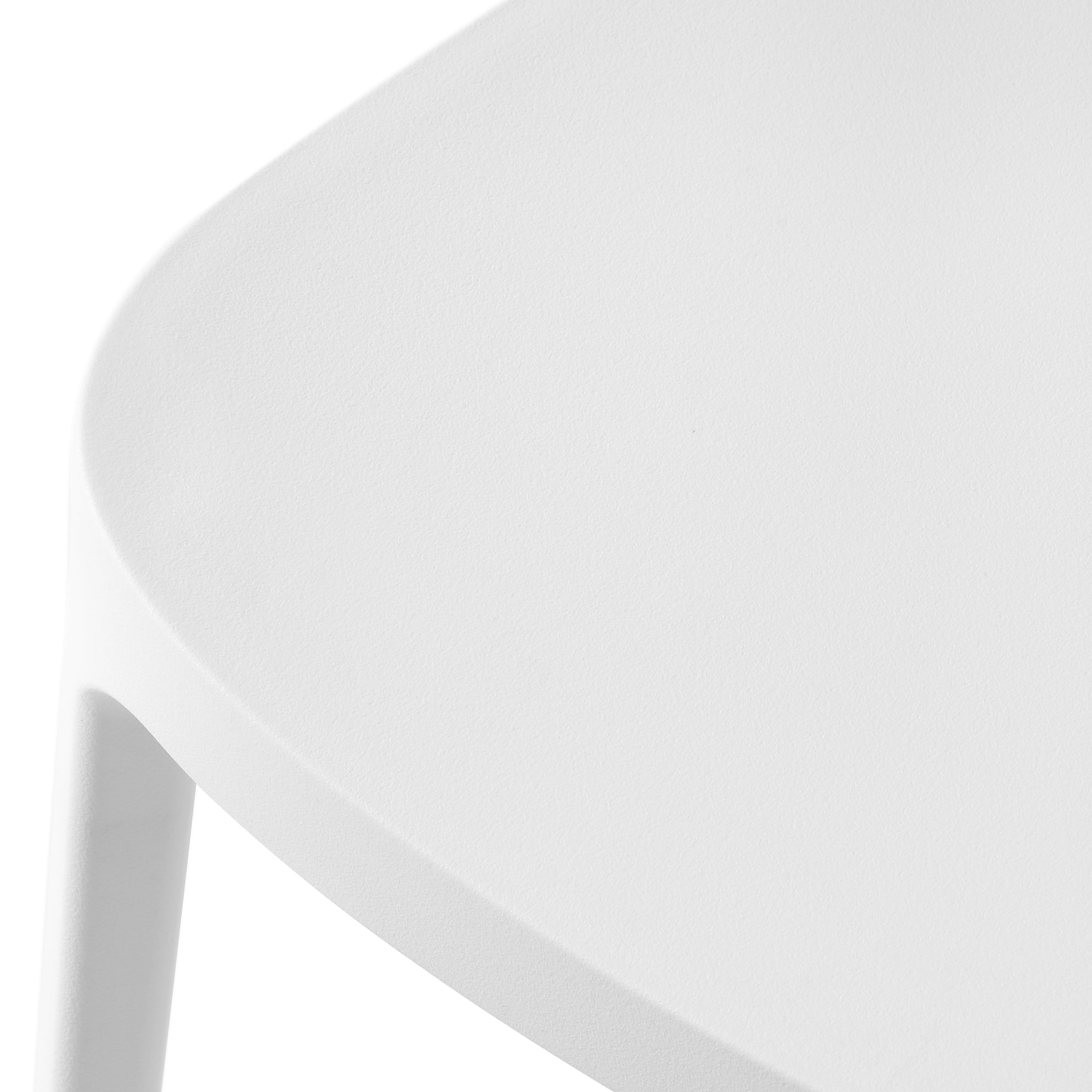 Sunshine Outdoor Modern Stackable Plastic Patio Dining Chairs (Set of 2)