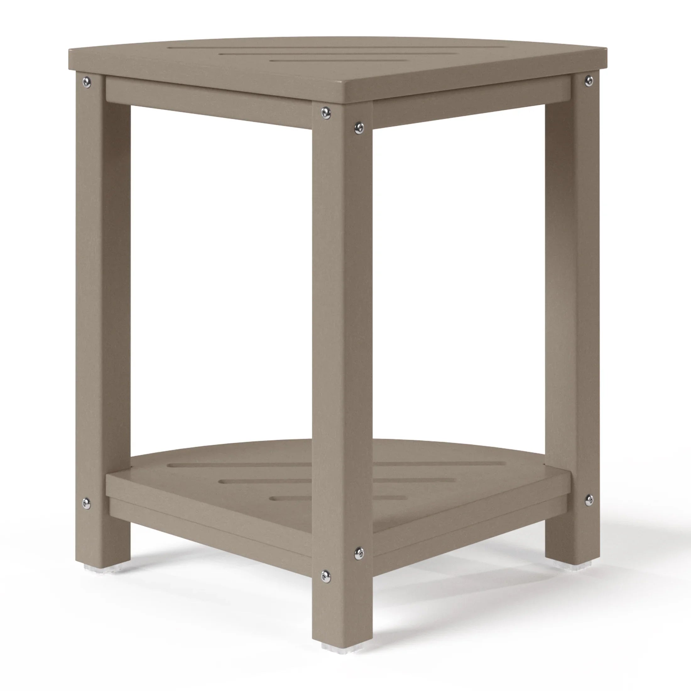 Ventura HDPE Plastic Waterproof Shower Corner Bench