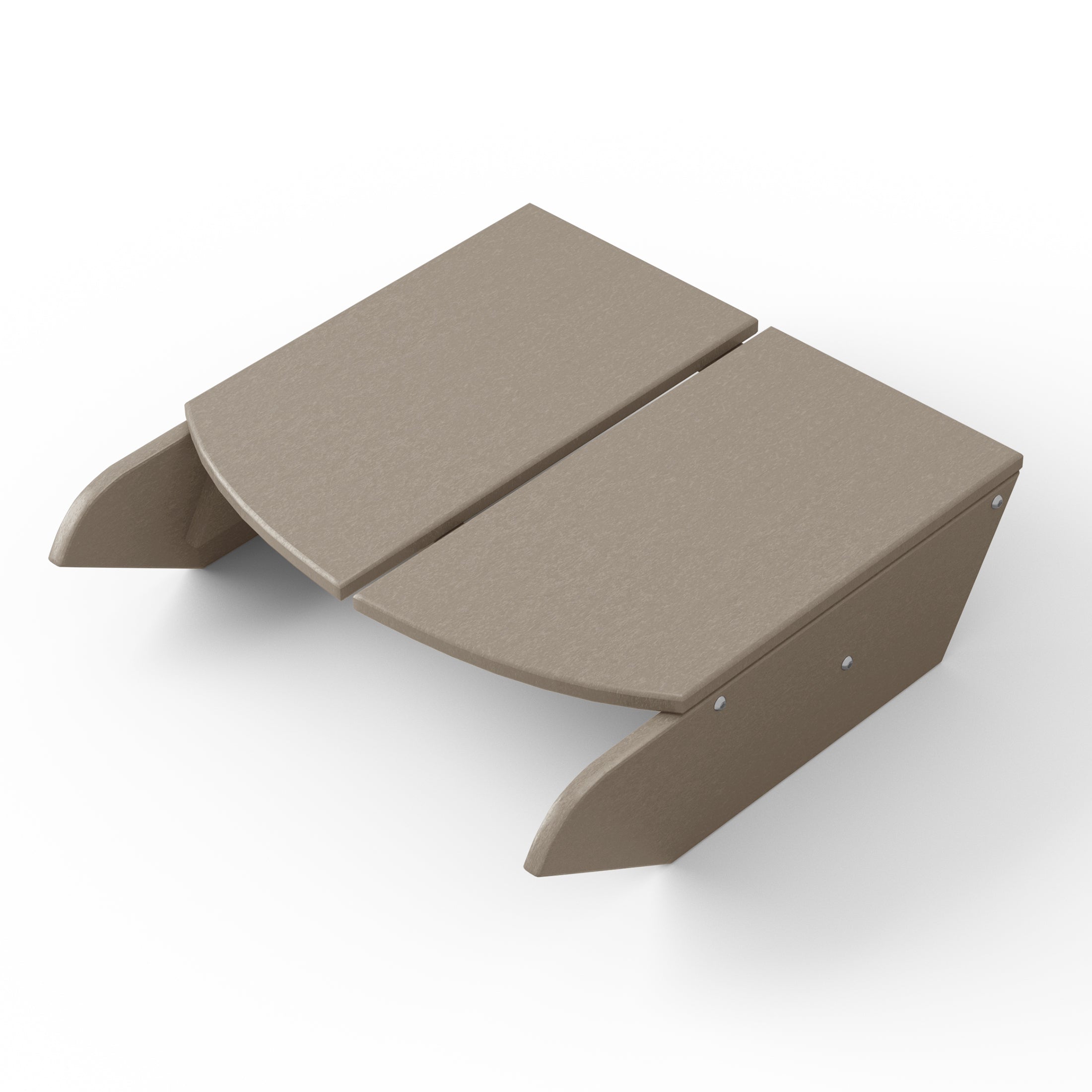 Seaview Modern HDPE Plastic Folding Patio Adirondack Ottoman