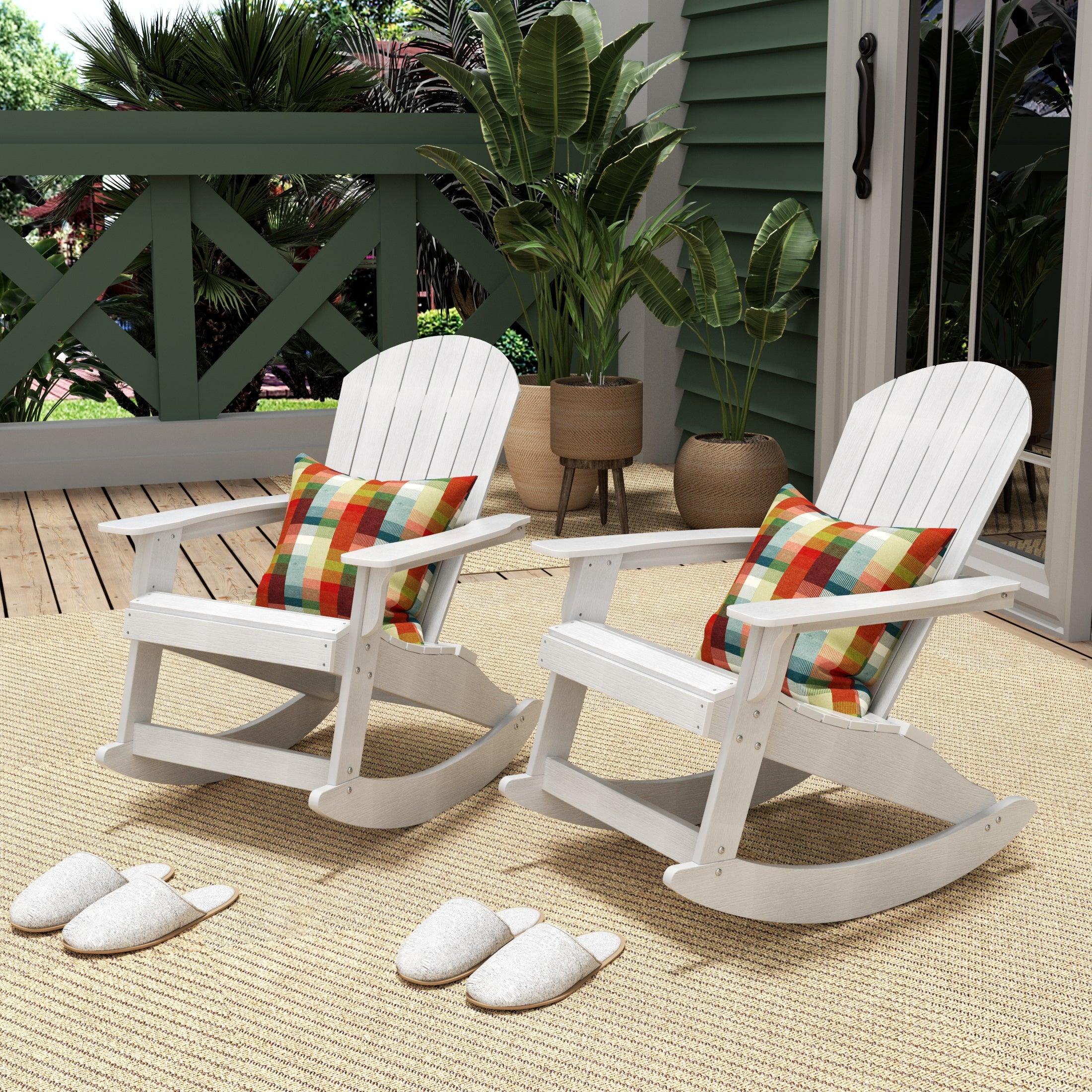 Florence HIPS Outdoor Rocking Adirondack Chair (Set of 2)