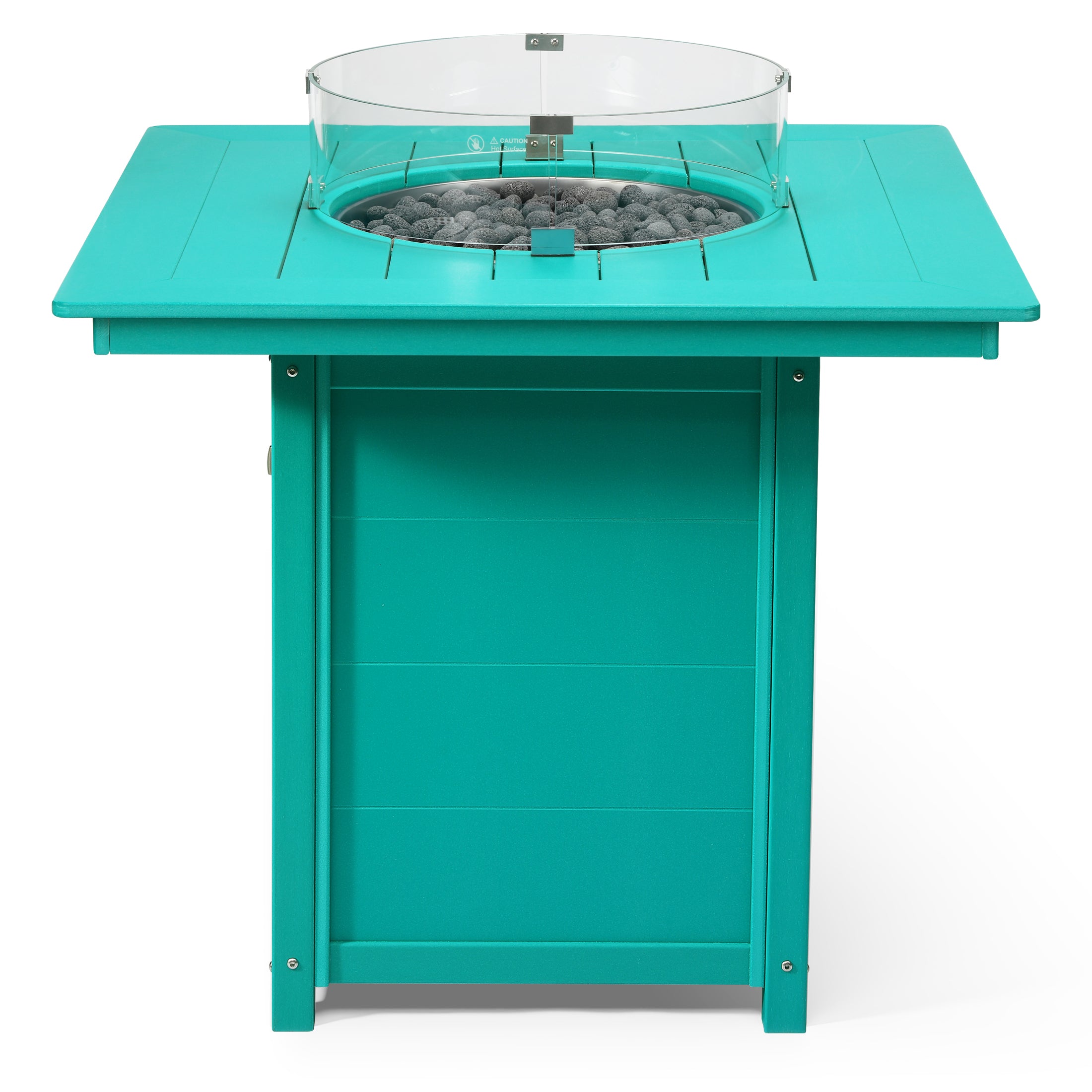 Sol 42" Modern Outdoor Patio Gas Propane Square Fire Pit Table