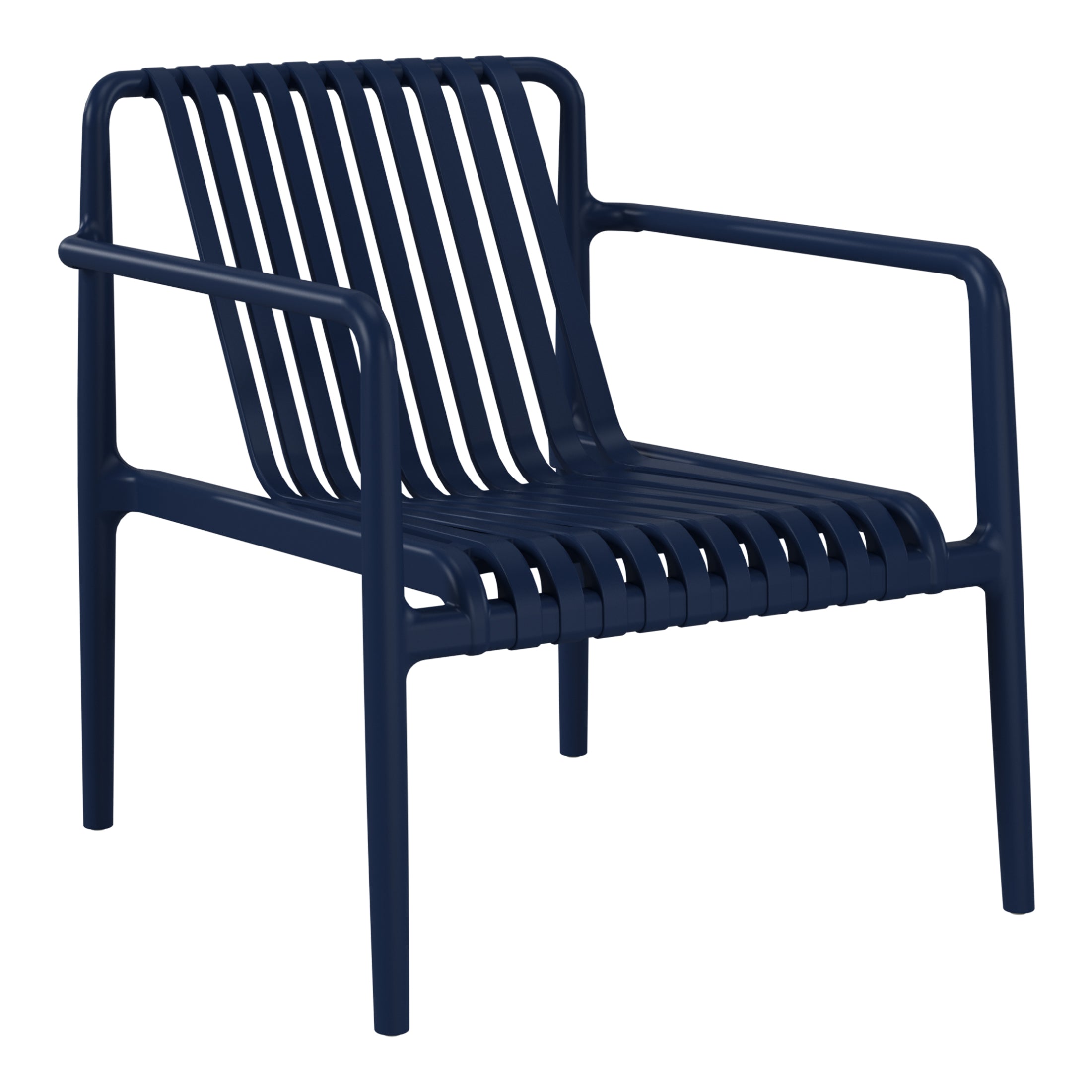Sunshine Outdoor Modern Stackable Plastic Patio Club Armchairs (Set of 2)