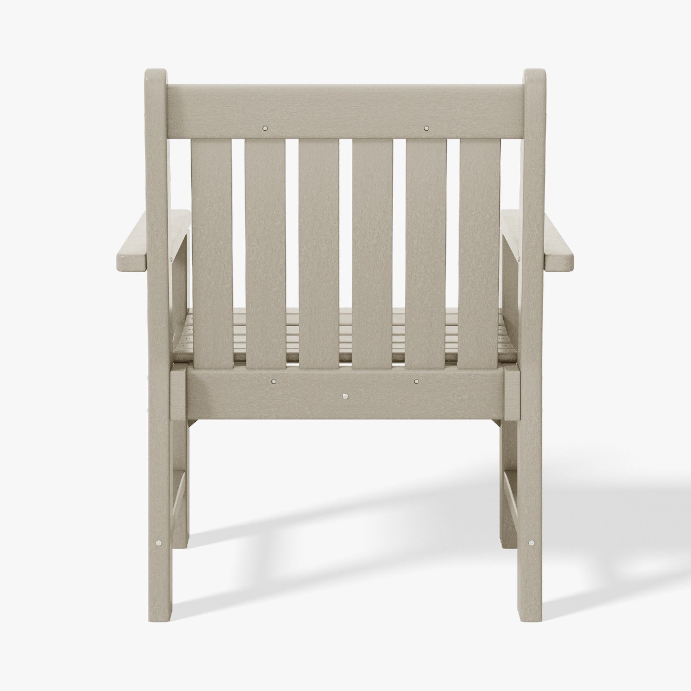 Paradise Outdoor Patio 2-Piece HDPE Adirondack Garden Chair with Square Adirondack Side Table Set