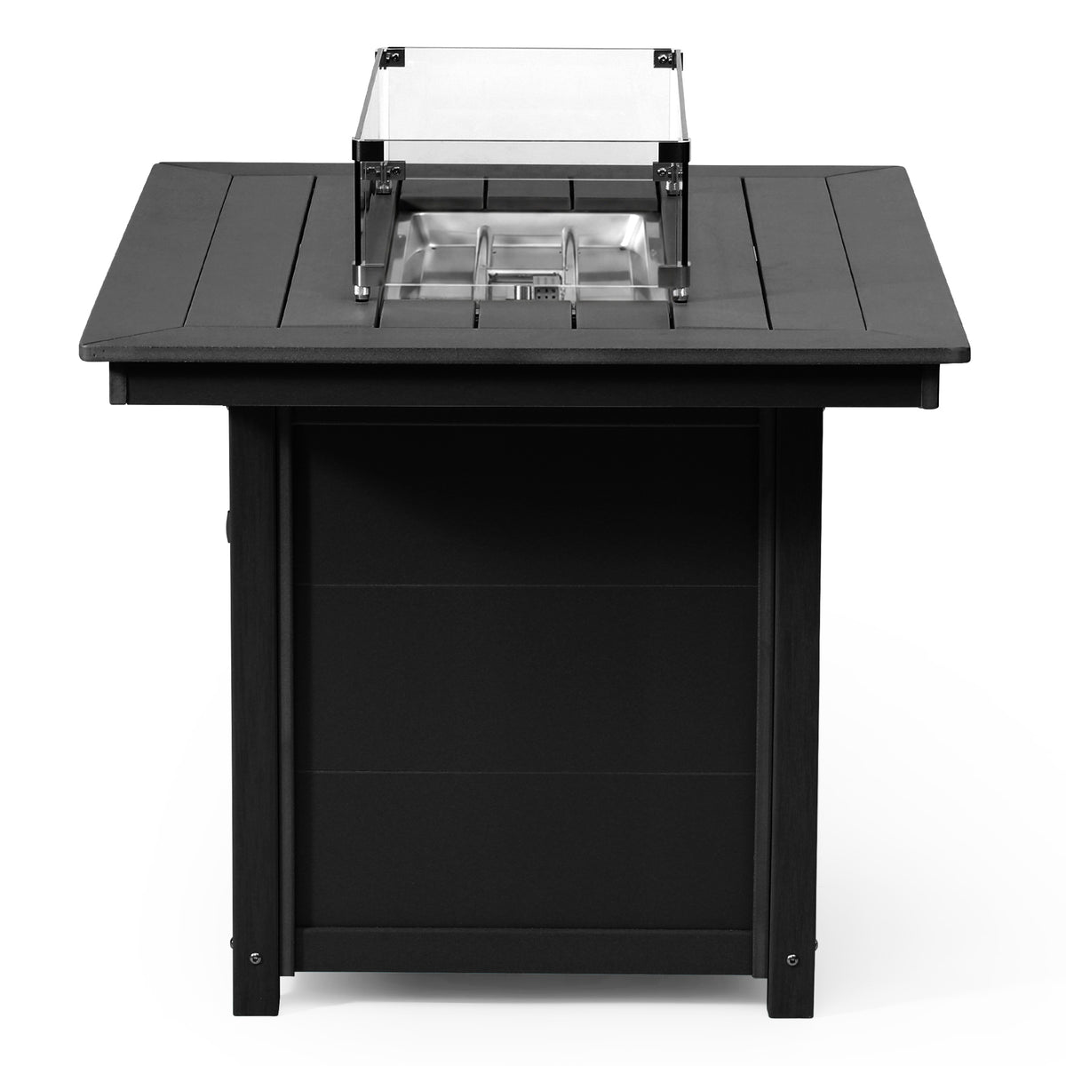 Sol 46" Modern Outdoor Patio Gas Propane Rectangular Fire Pit Table