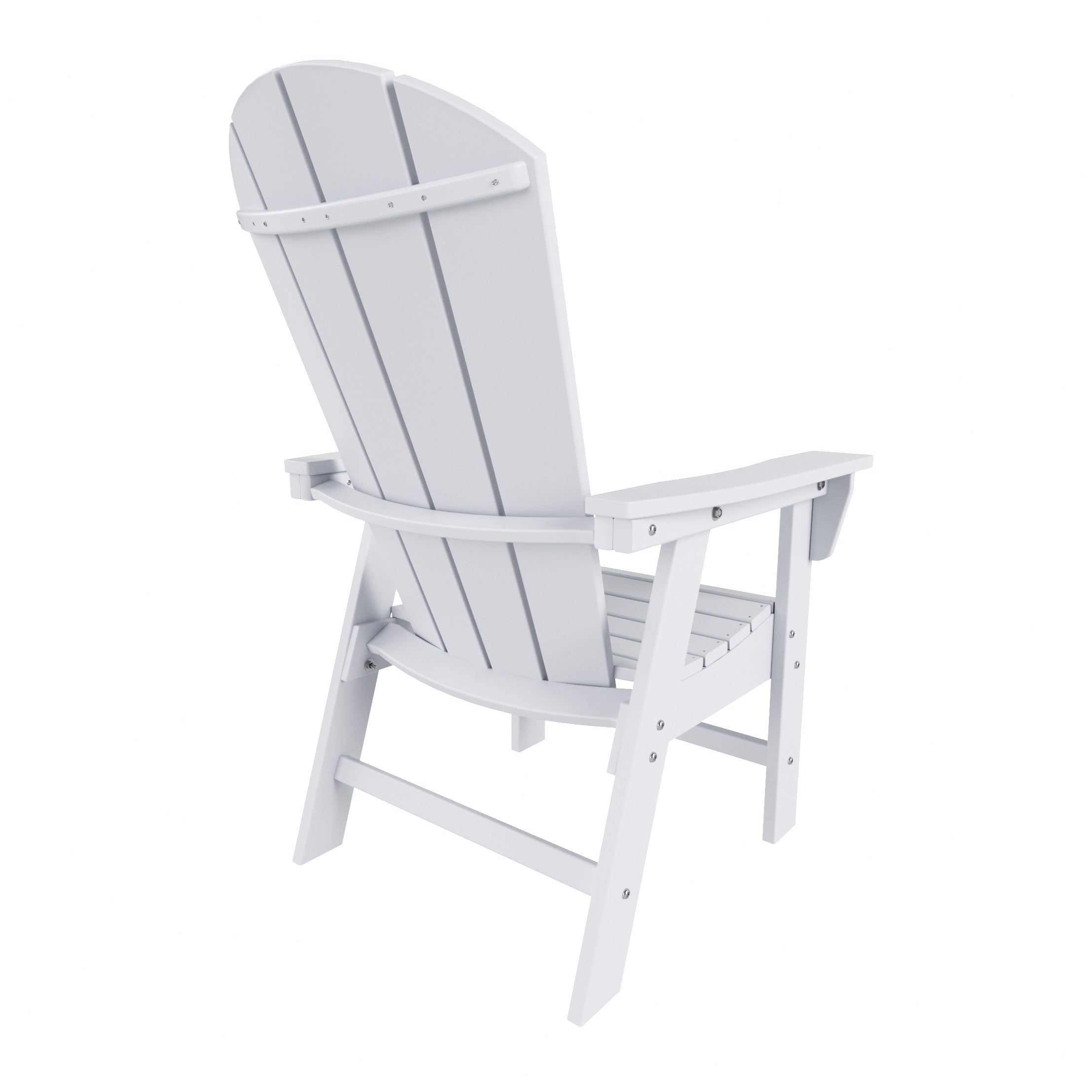Paradise Outdoor Patio HDPE Plastic Adirondack Dining Chair