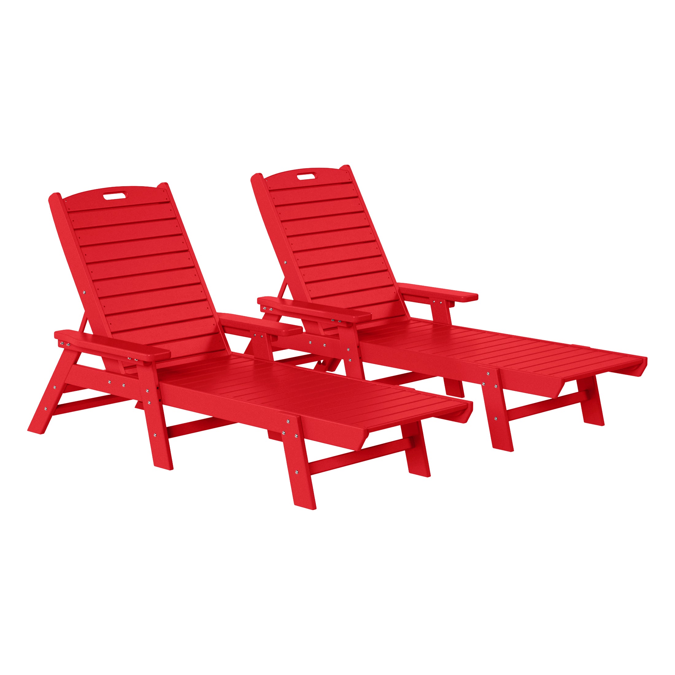 Paradise Poly Reclining Chaise Lounge (Set Of 2)