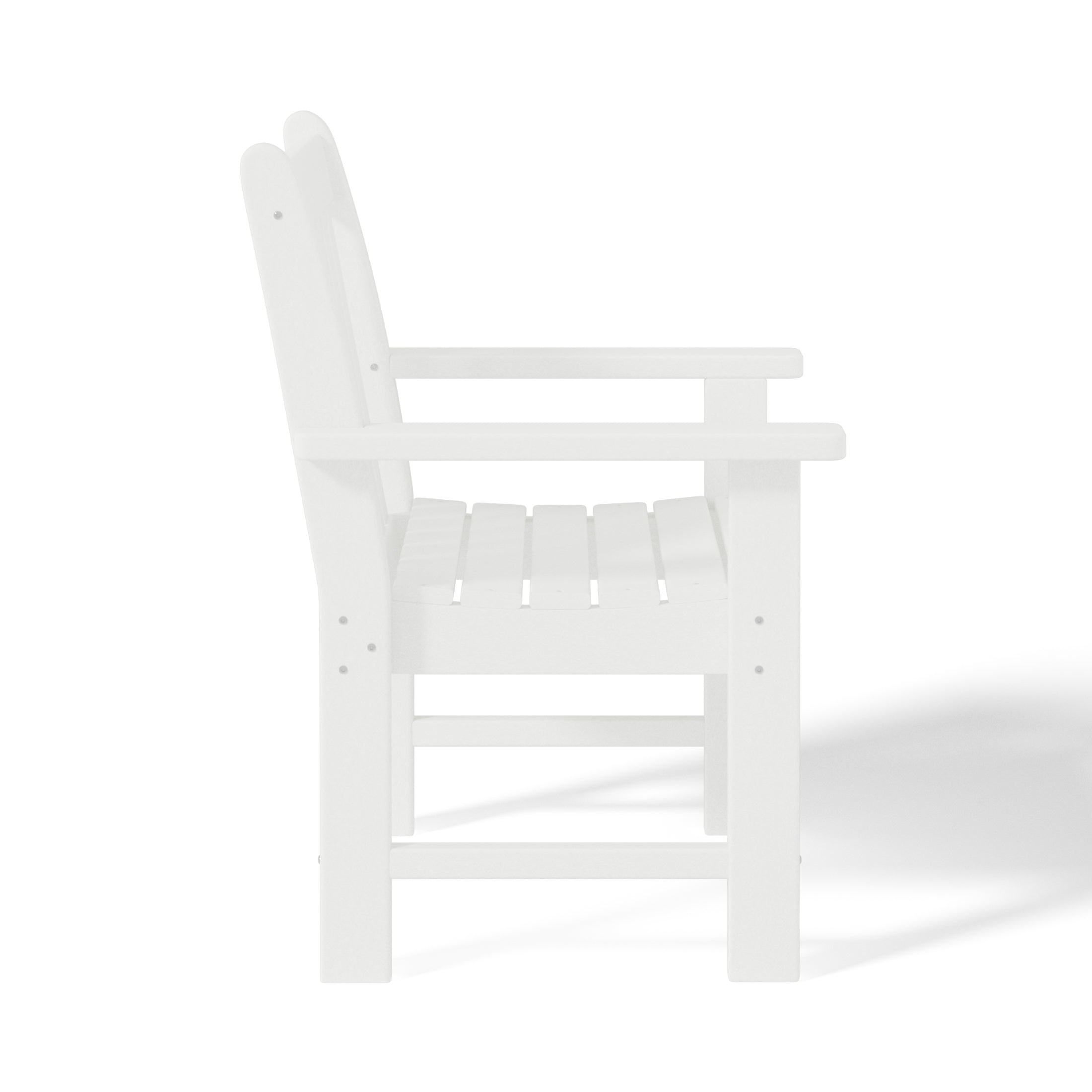 Paradise Outdoor Patio HDPE Adirondack Dining Arm Chairs (Set of 4)
