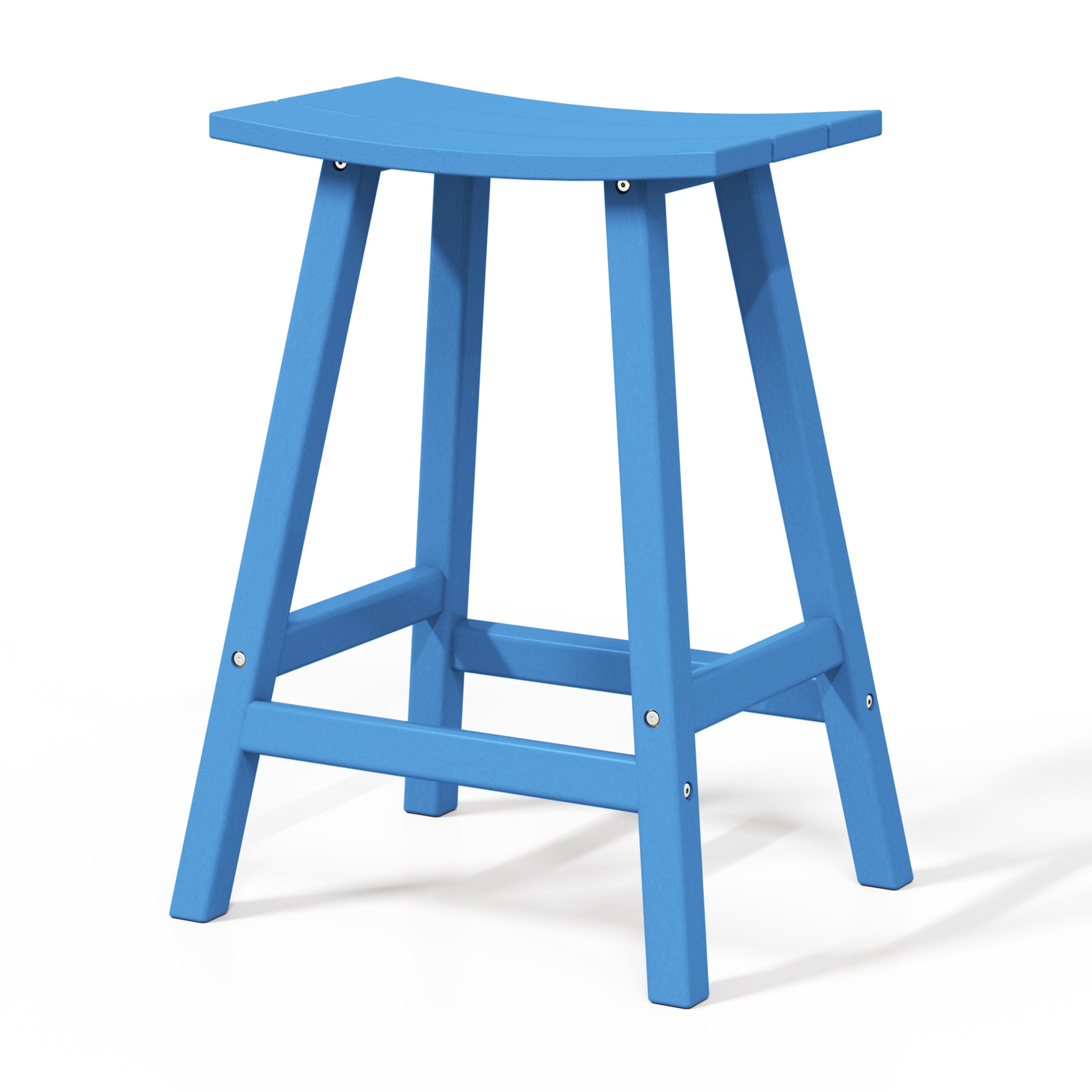 Paradise 2 piece set of 24" height Outdoor / Patio Saddle bar stools