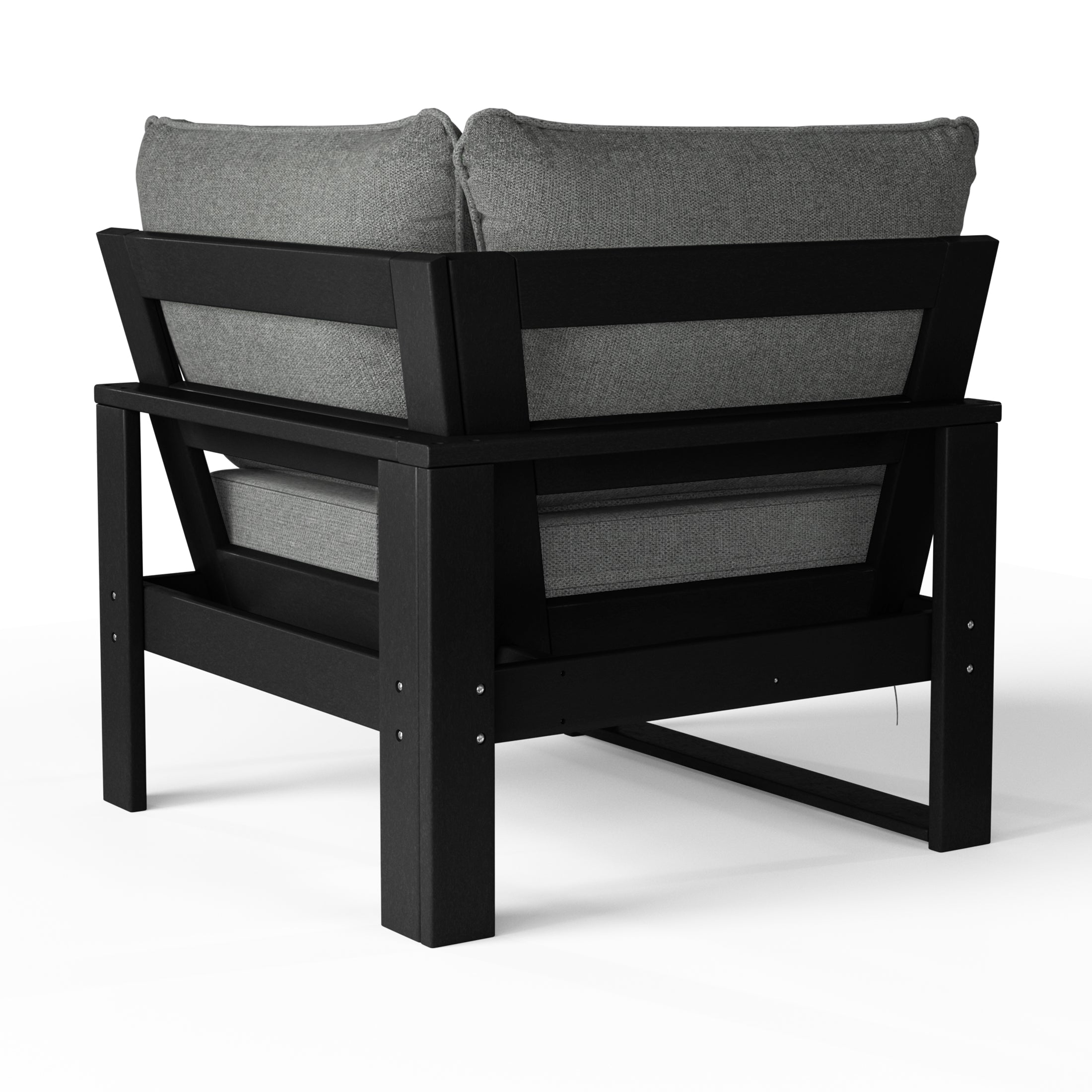 Rockaway Outdoor HDPE Sectional Corner Sofa Seat with Water-Proof Cushions