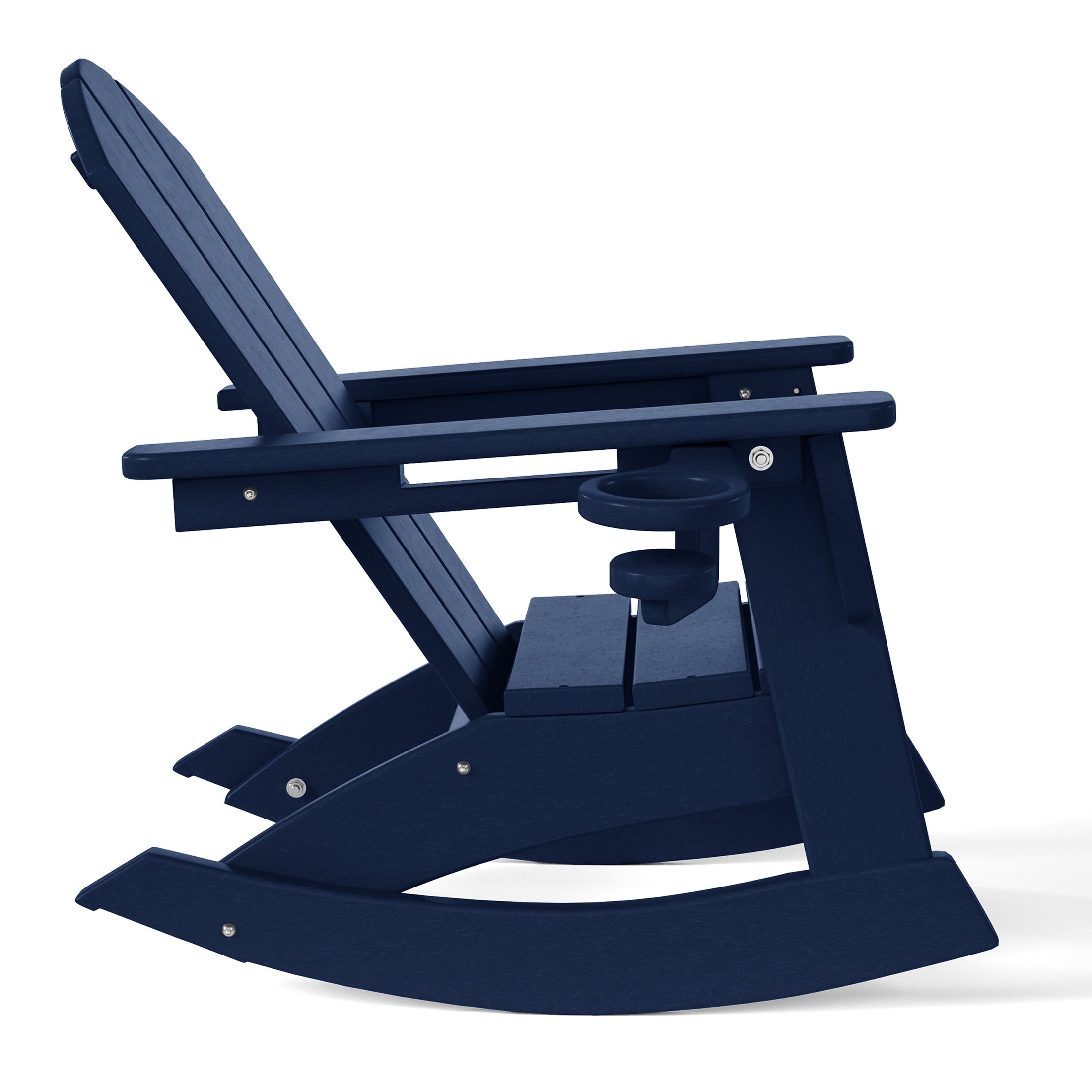 Paradise 3-Piece Kids Rocking Chair With Cup Holder and Square Side Table Set