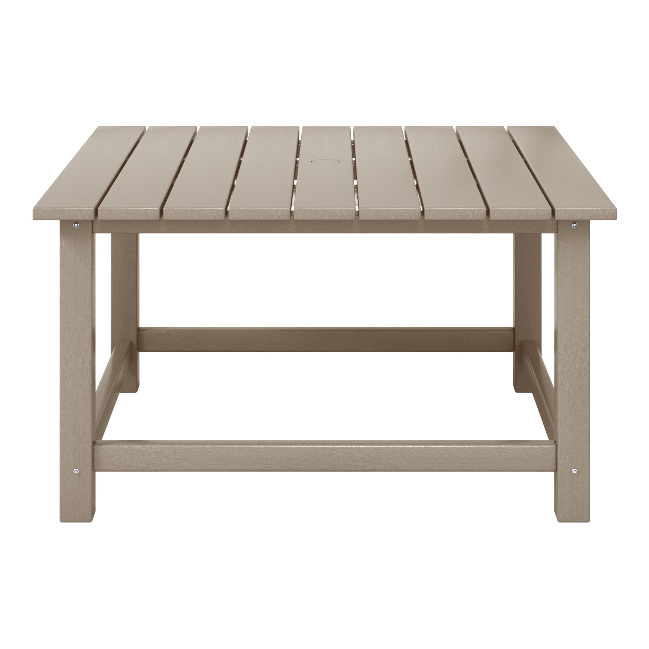 Paradise Low Outdoor HDPE Square Patio Coffee Table