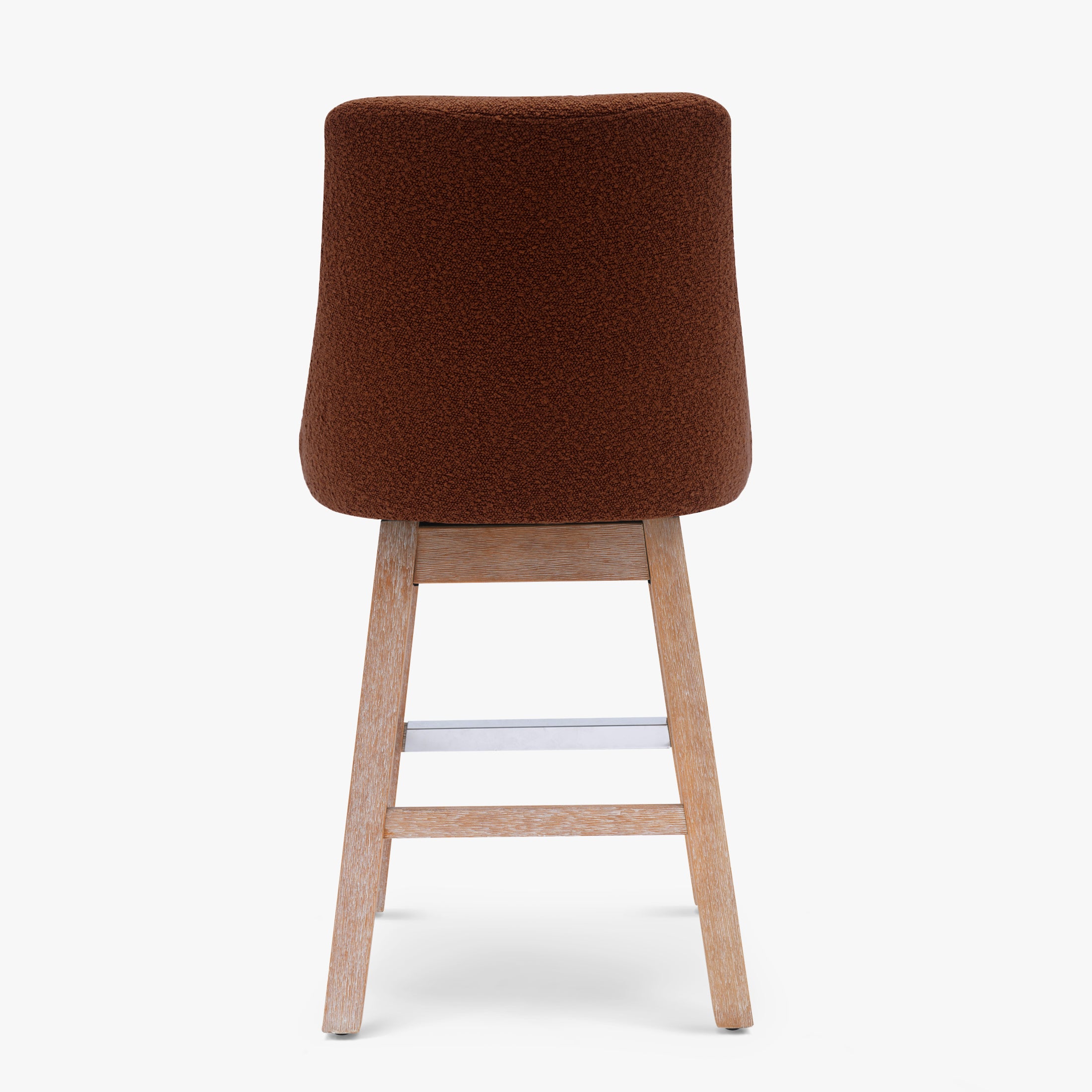 Amélie 26" Upholstered Swivel Counter Height Bar Stool