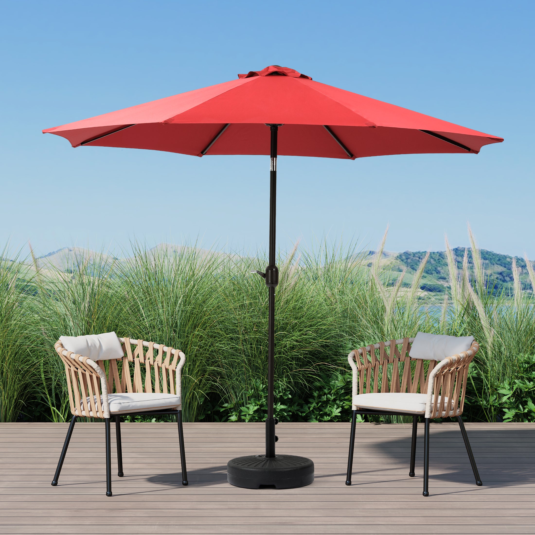 Cabana 9 ft. Patio Table Umbrella with tilt and crank features