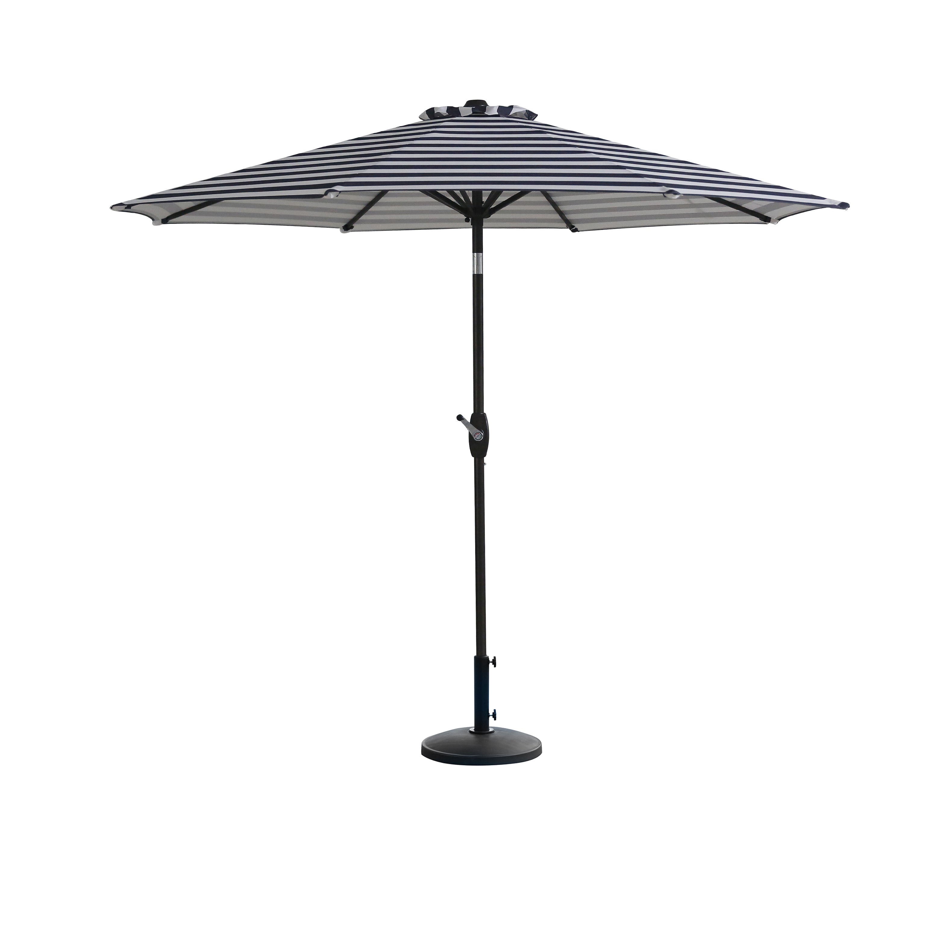 Cabana 9 ft. Patio Table Umbrella with tilt, crank features and free standing weight base kit