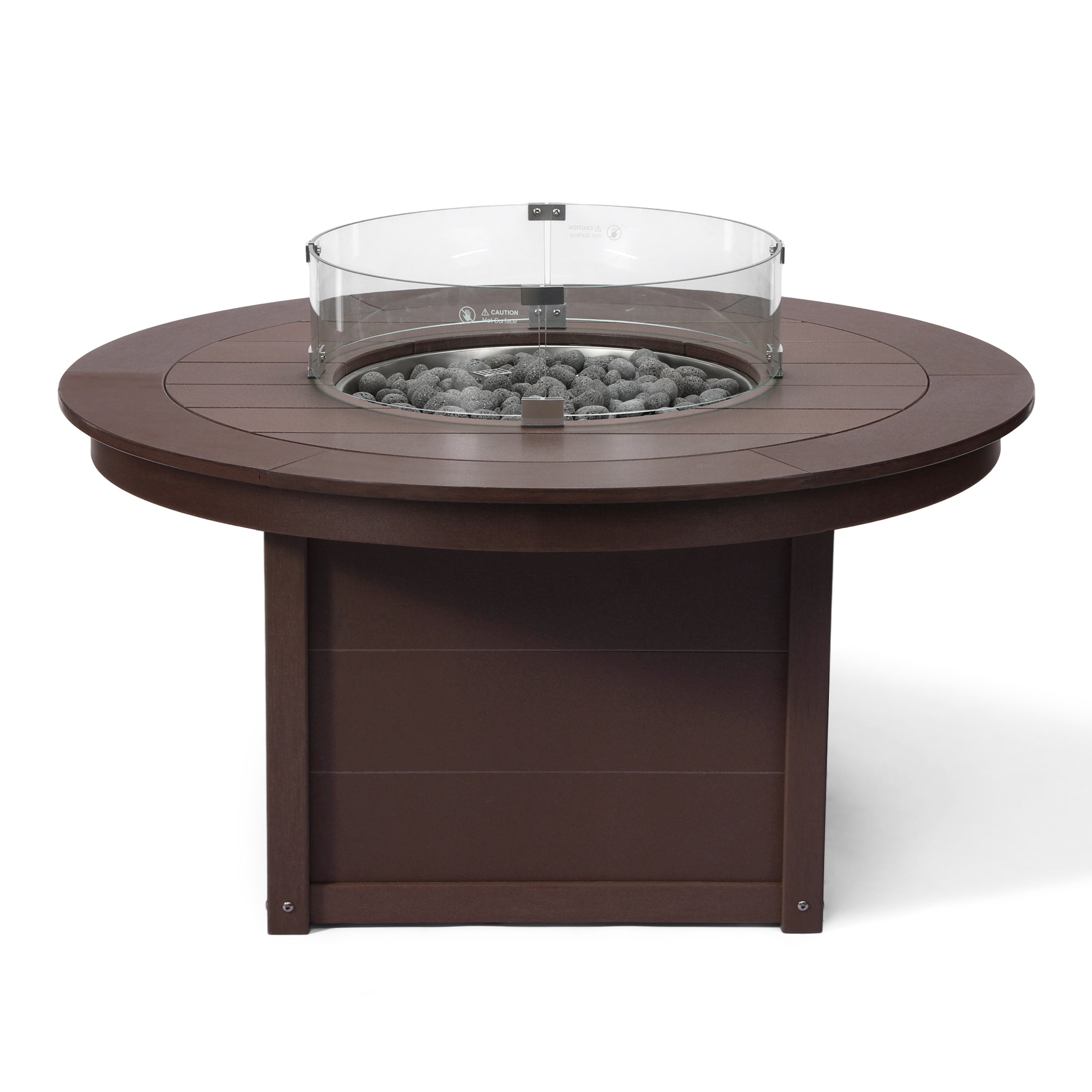 Sol 47" Modern Outdoor 55,000 BTU Patio Propane Round Fire Pit Table