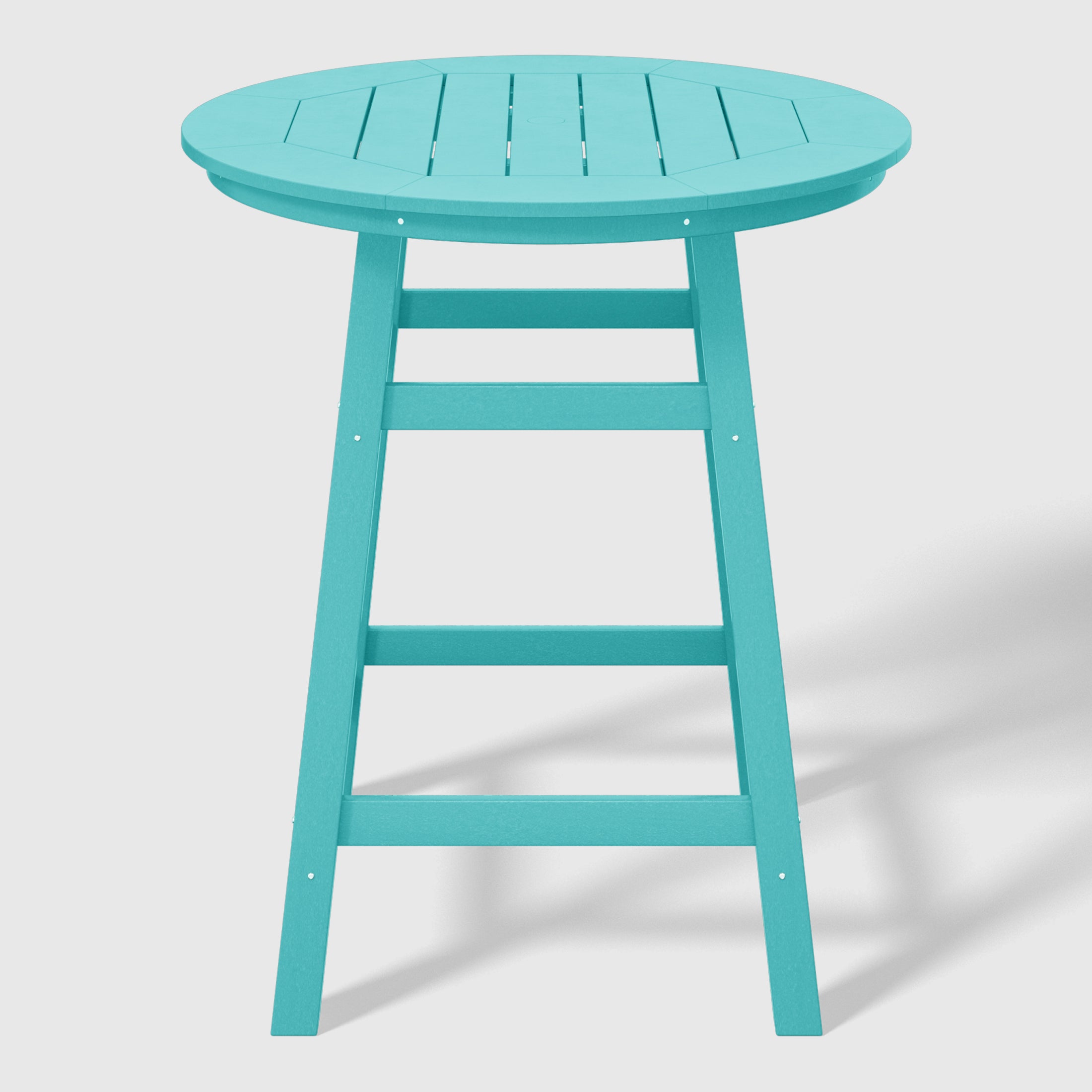 Paradise Outdoor 35" HDPE Round Patio Counter Height Bar Table