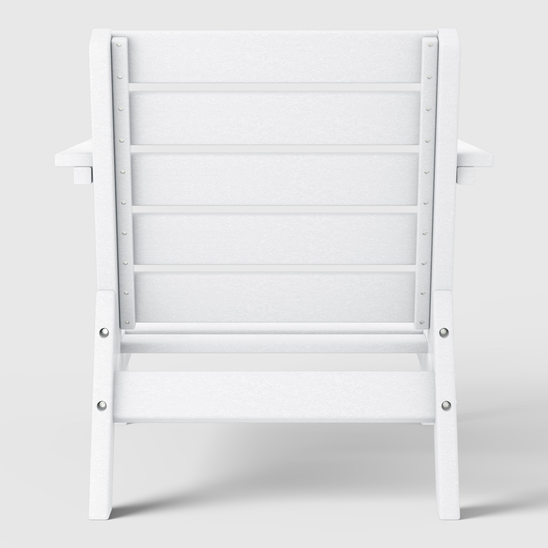 Portsmouth Outdoor Modern HDPE Patio Club Chair with Deep Seat Cushions