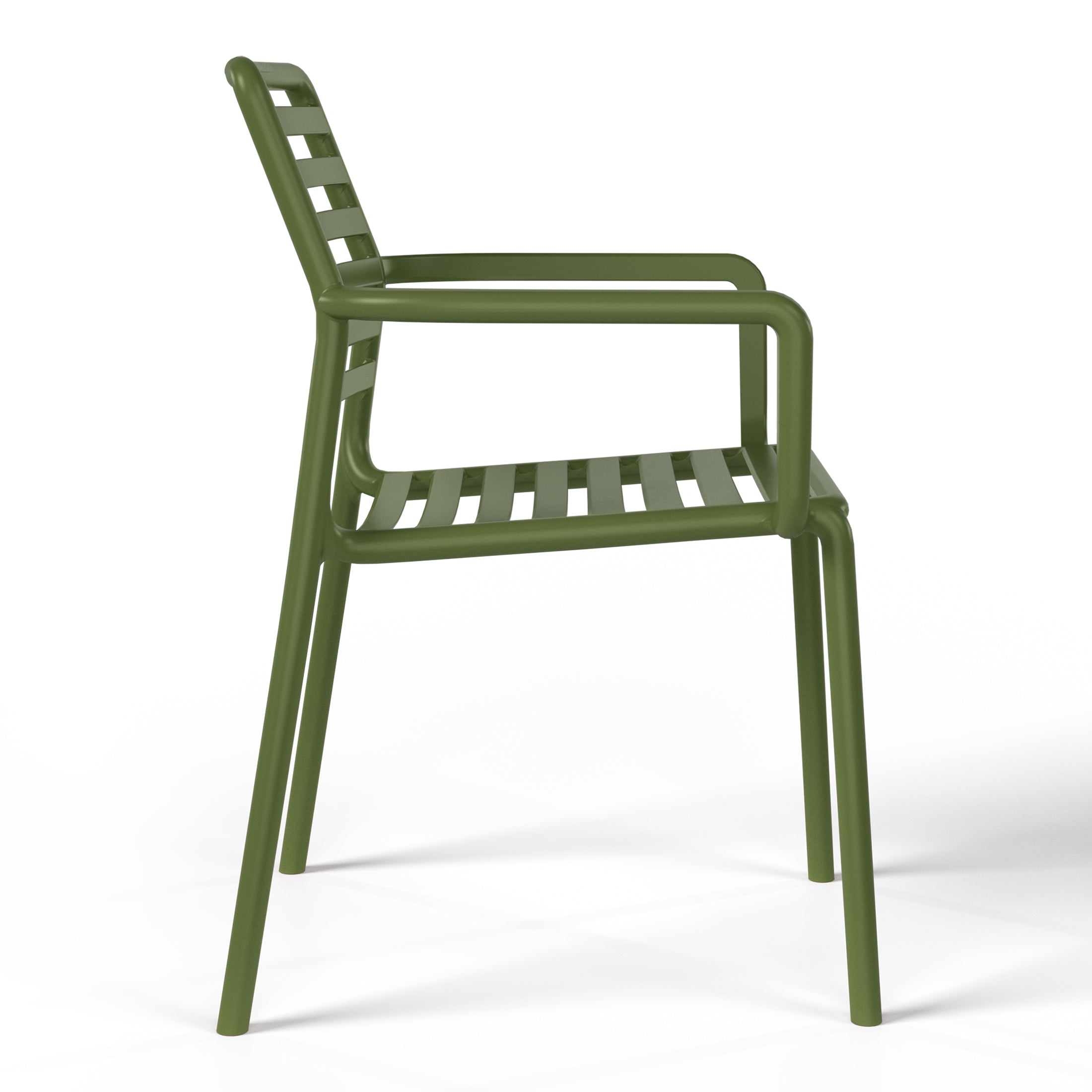 Sunshine Outdoor Stackable Polypropylene Plastic Resin Dining Armchairs (Set of 4)