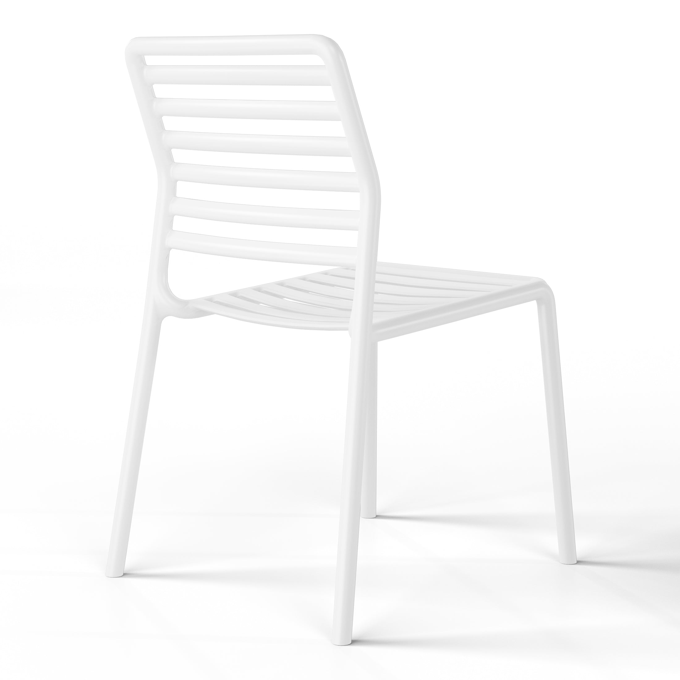 Sunshine Outdoor Stackable Polypropylene Plastic Resin Dining Side Chairs (Set of 2)