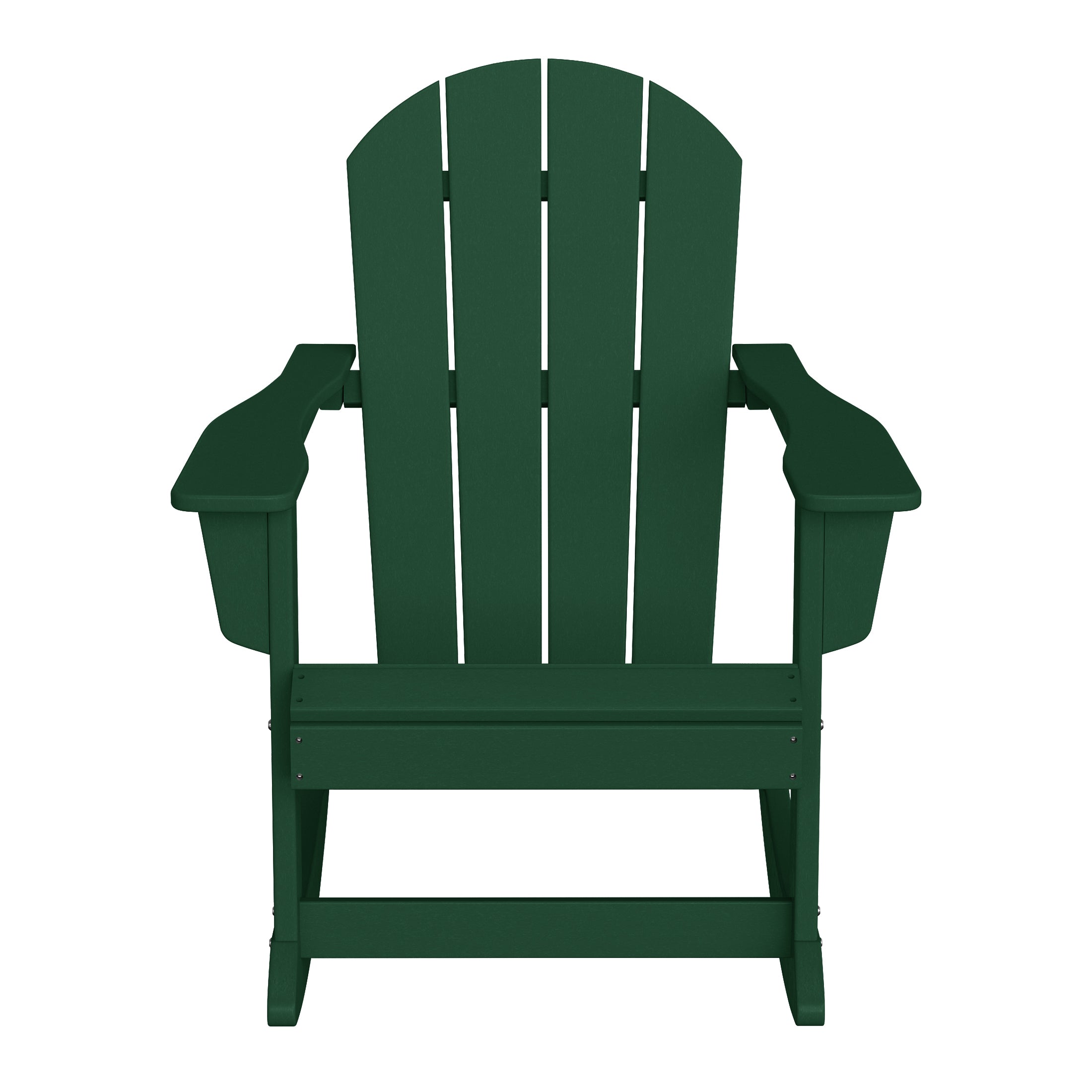 Paradise 3-Piece set Outdoor / Patio Poly Adirondack rocking chairs with a side table ( 2 seater )