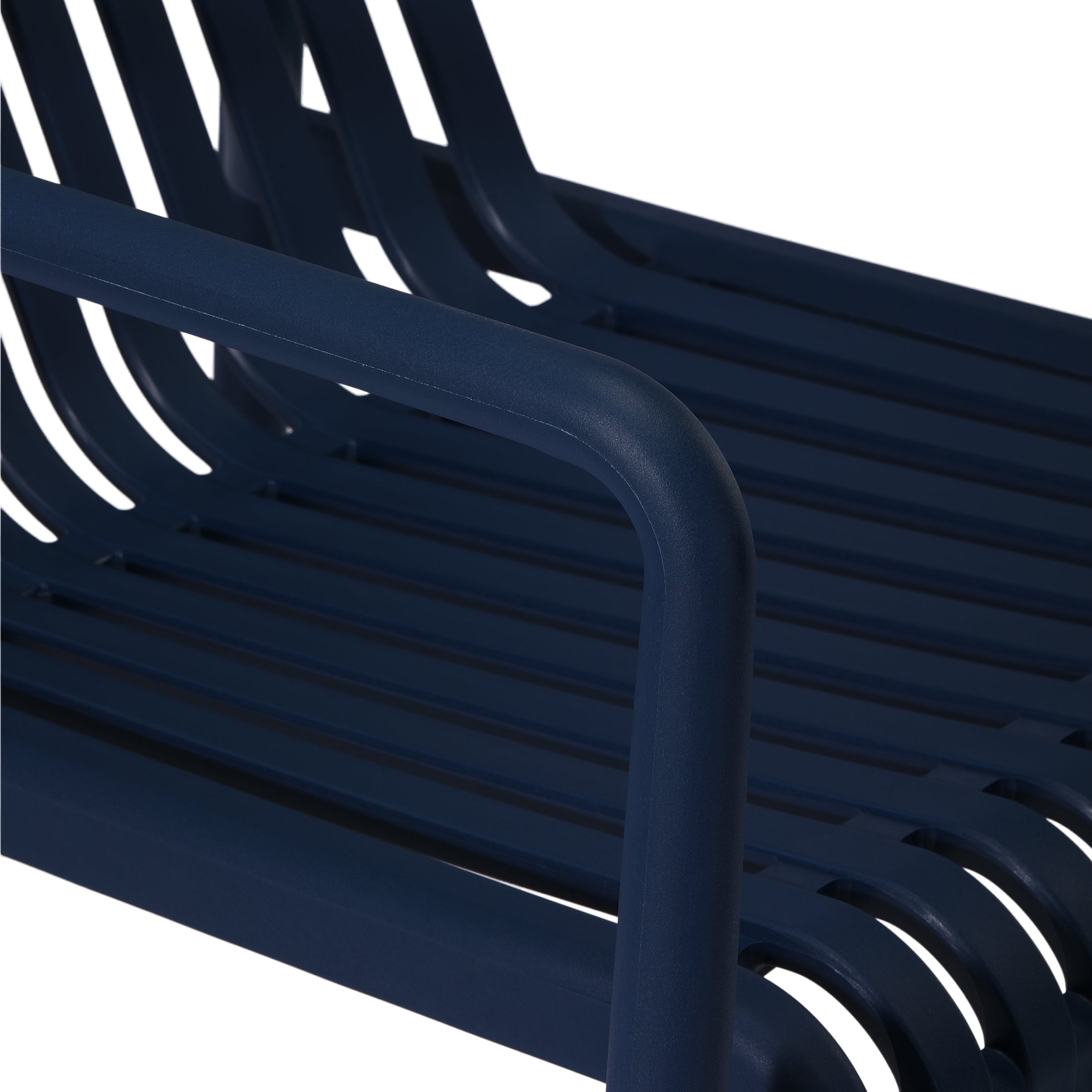 Sunshine Outdoor Modern Stackable Plastic Patio Club Armchairs (Set of 2)