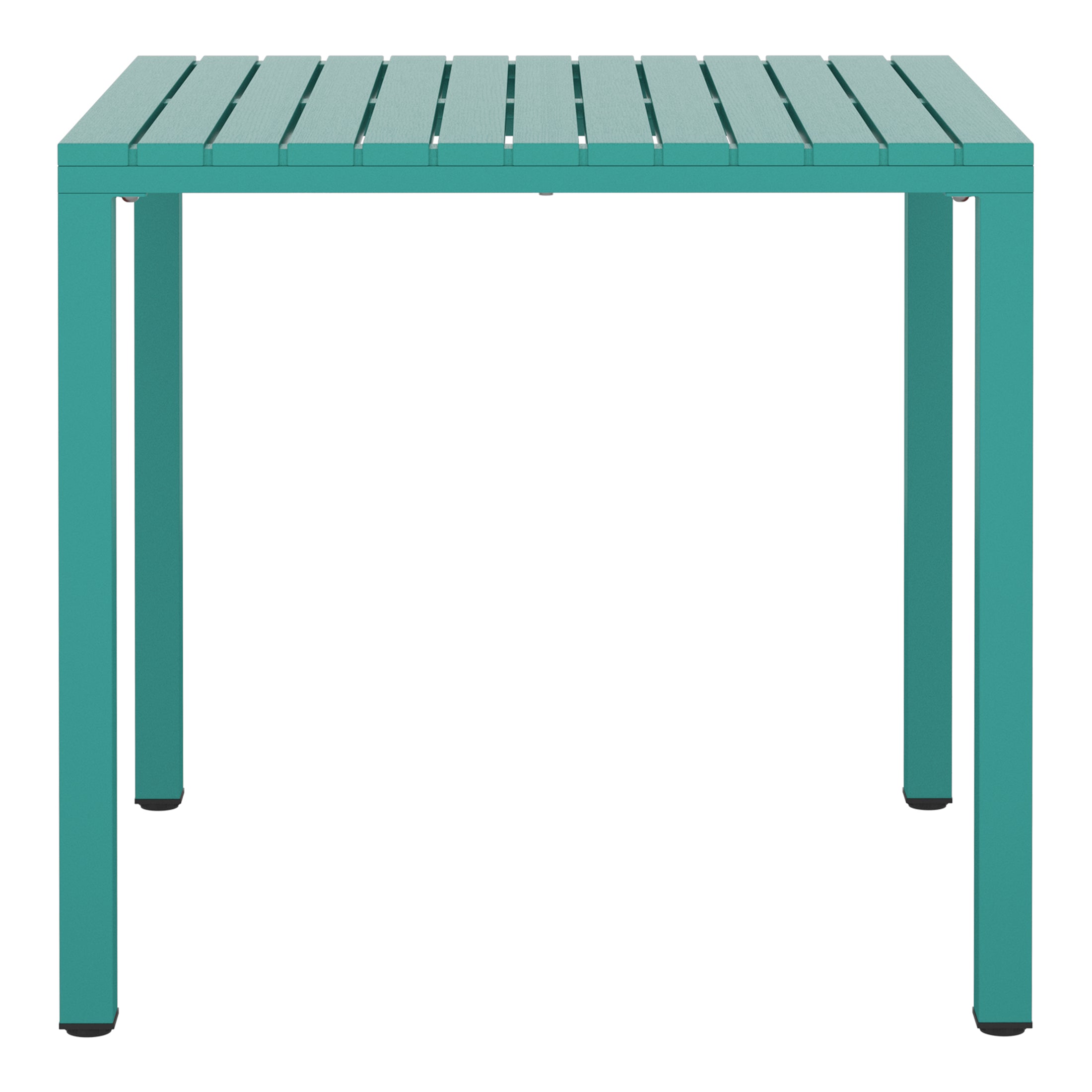 Sunshine 31.5" Iron Metal Frame Outdoor Square Patio Dining Table