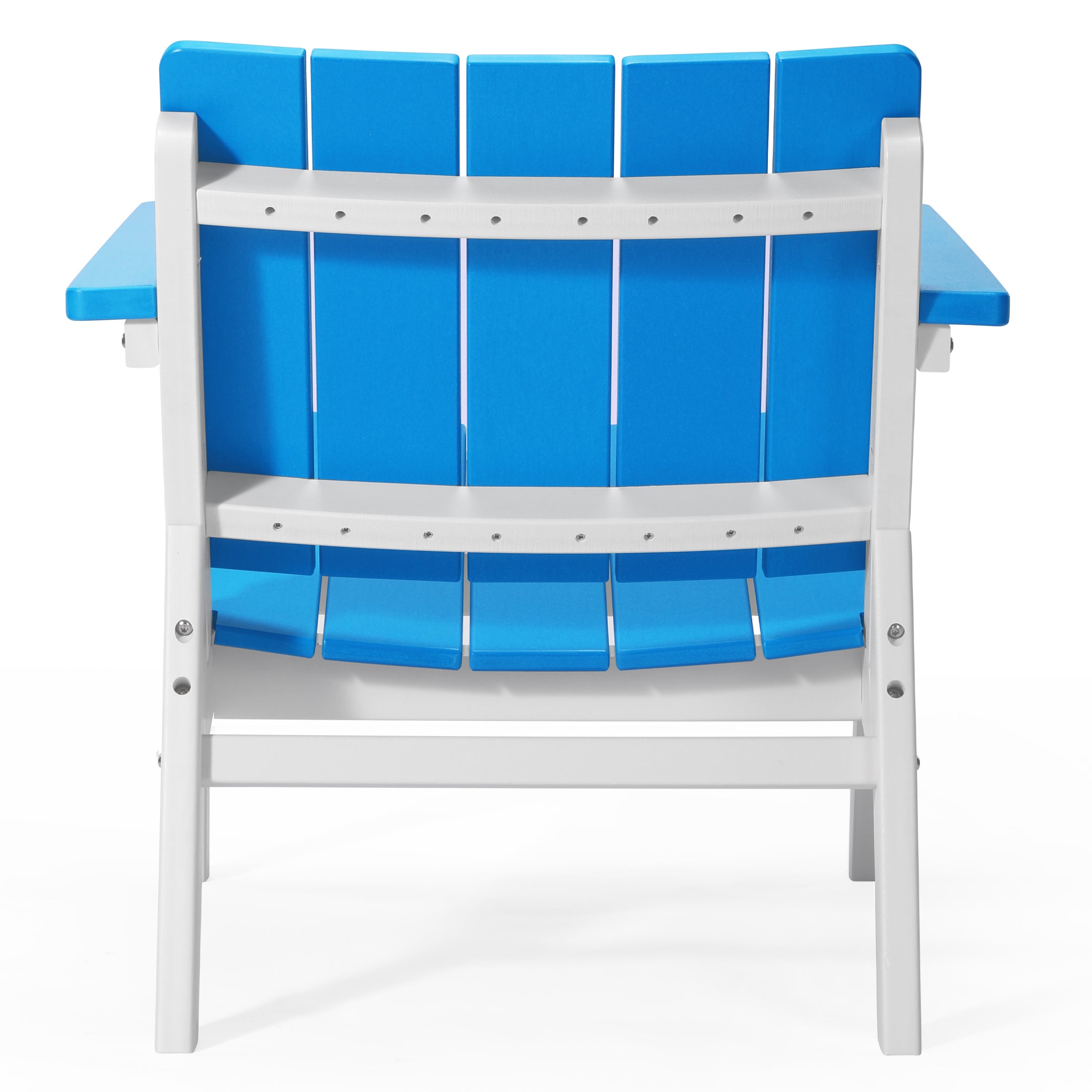 Seaside 3-Piece Outdoor HDPE Conversation Set with Deep Seating Chairs and Round Side Table