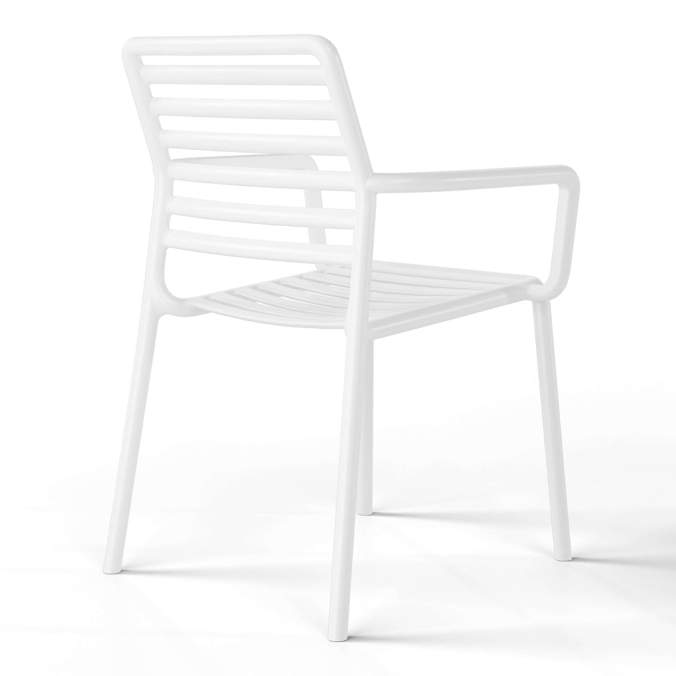 Sunshine Outdoor Stackable Polypropylene Plastic Resin Dining Armchairs (Set of 4)