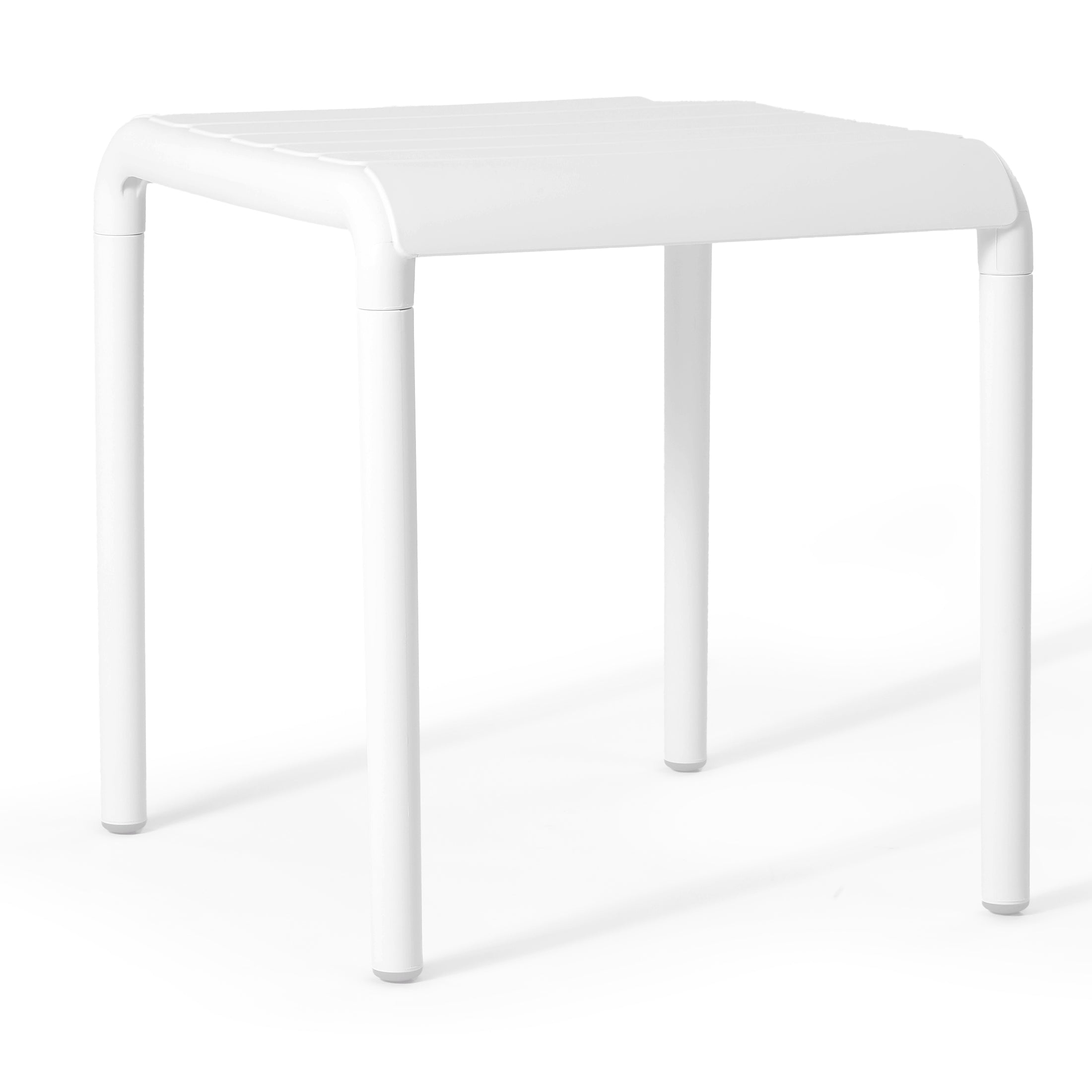 Sunshine Plastic Modern Outdoor Patio Accent Side Tables (Set of 2)
