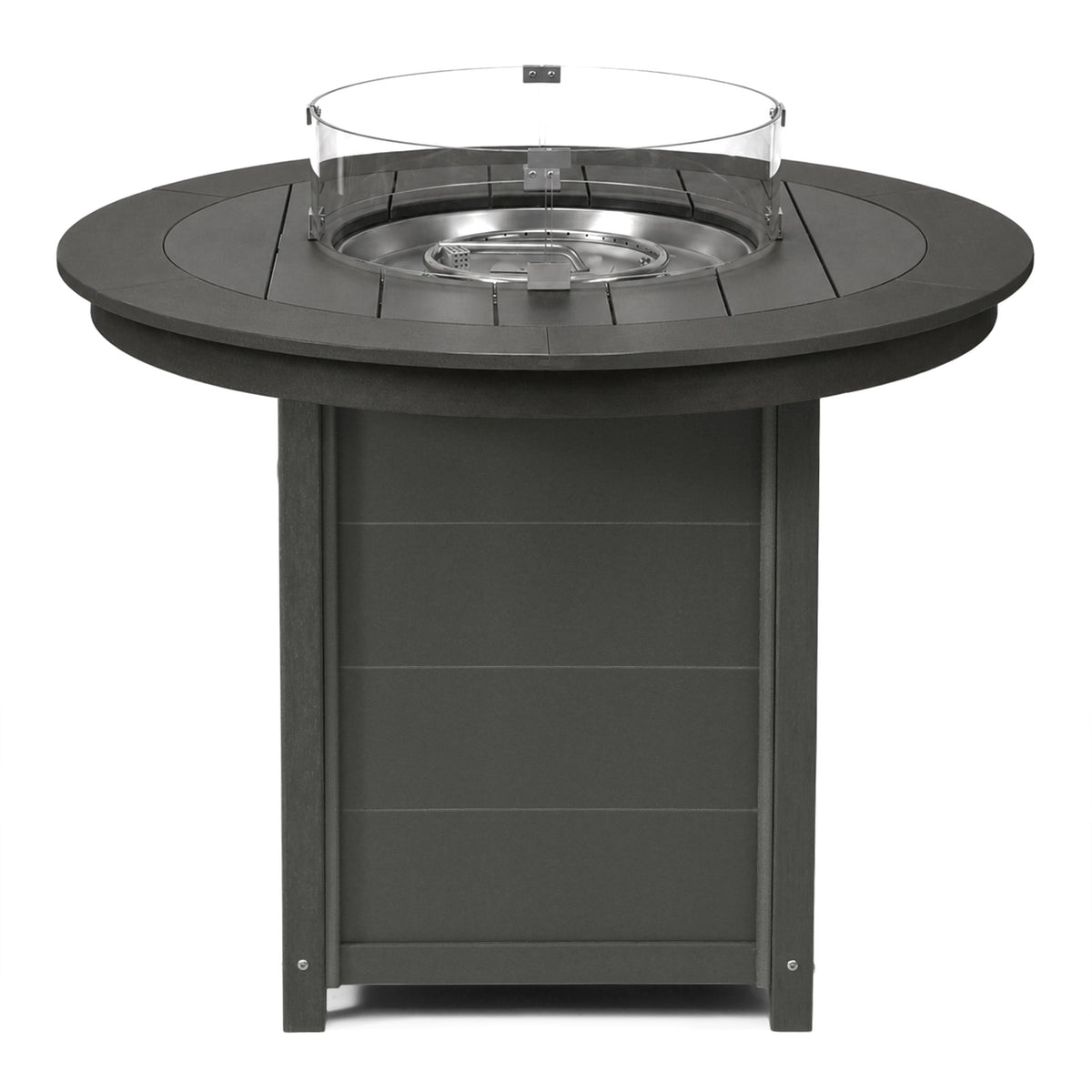 Sol 47" Modern Outdoor Patio Propane Round Counter Height Fire Pit Table