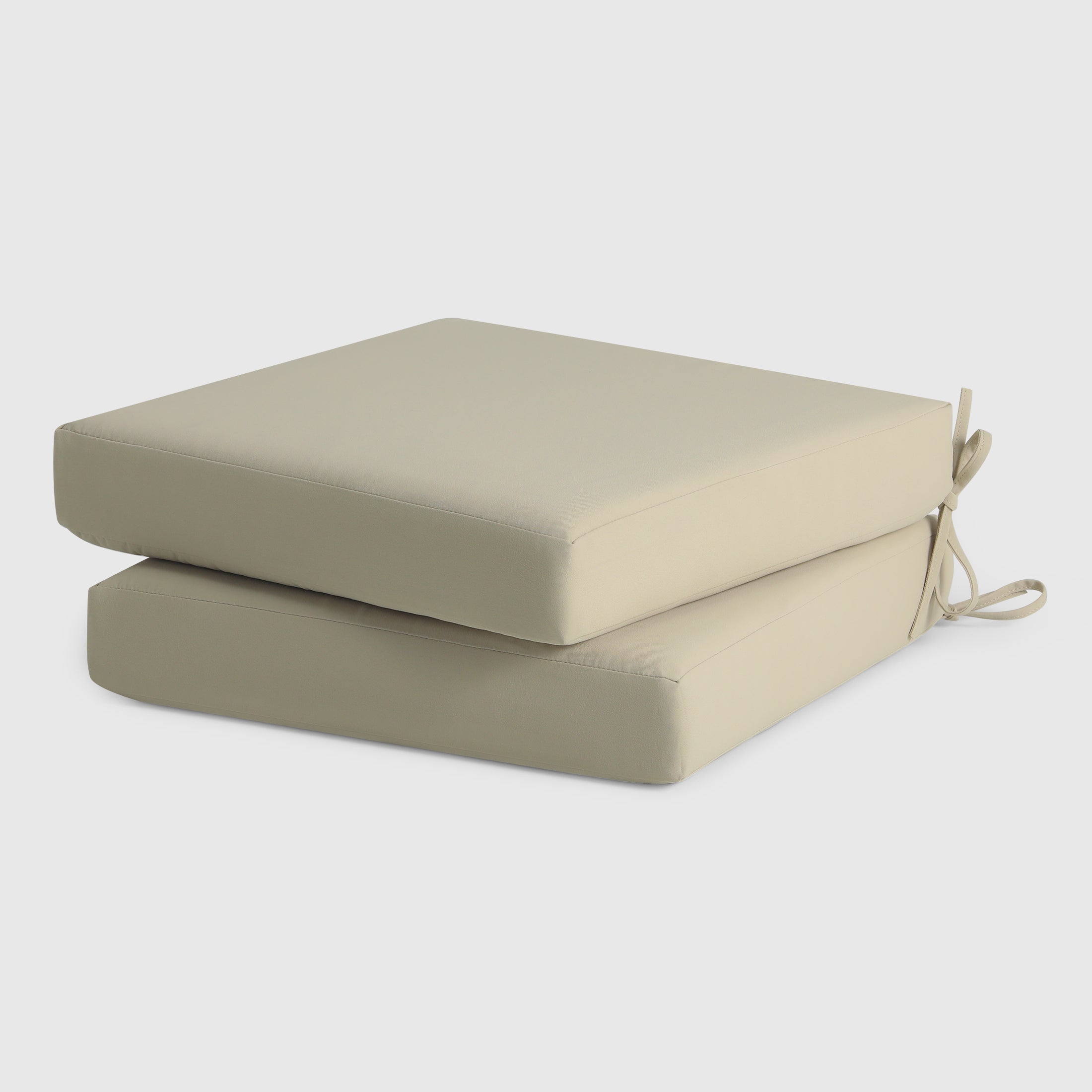 Harmony Outdoor Patio Furniture Seat Chair Square Cushions Set of 2, 20" x 19"
