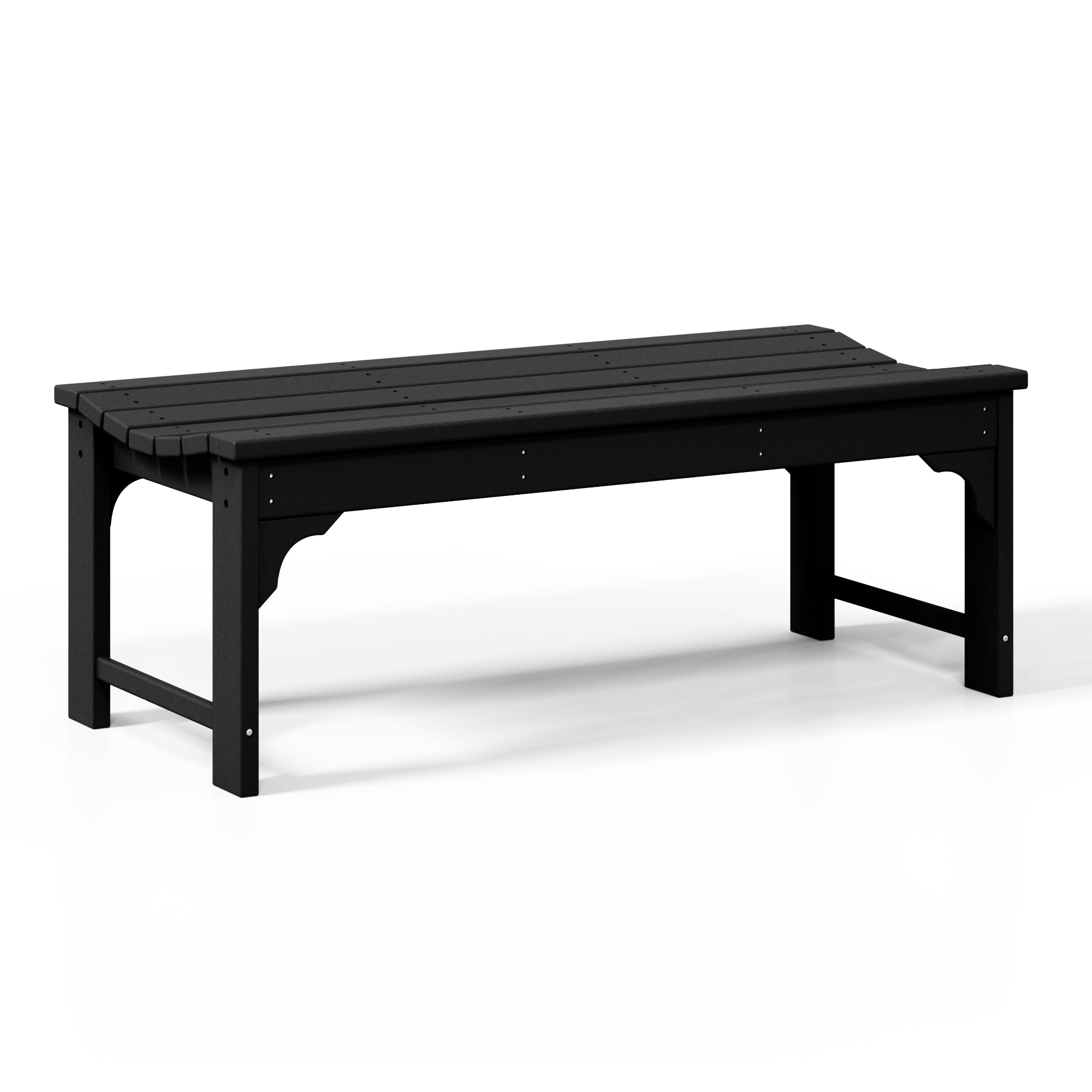 Paradise 48" length backless Poly Wood Outdoor / Garden bench