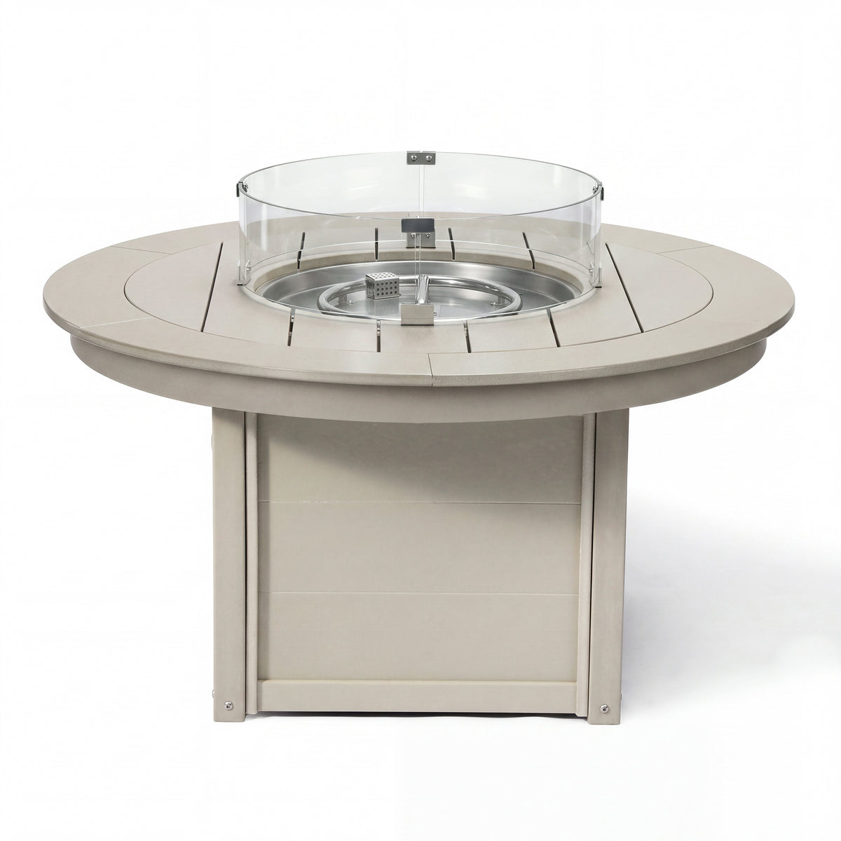 Sol 47" Modern Outdoor 55,000 BTU Patio Propane Round Fire Pit Table