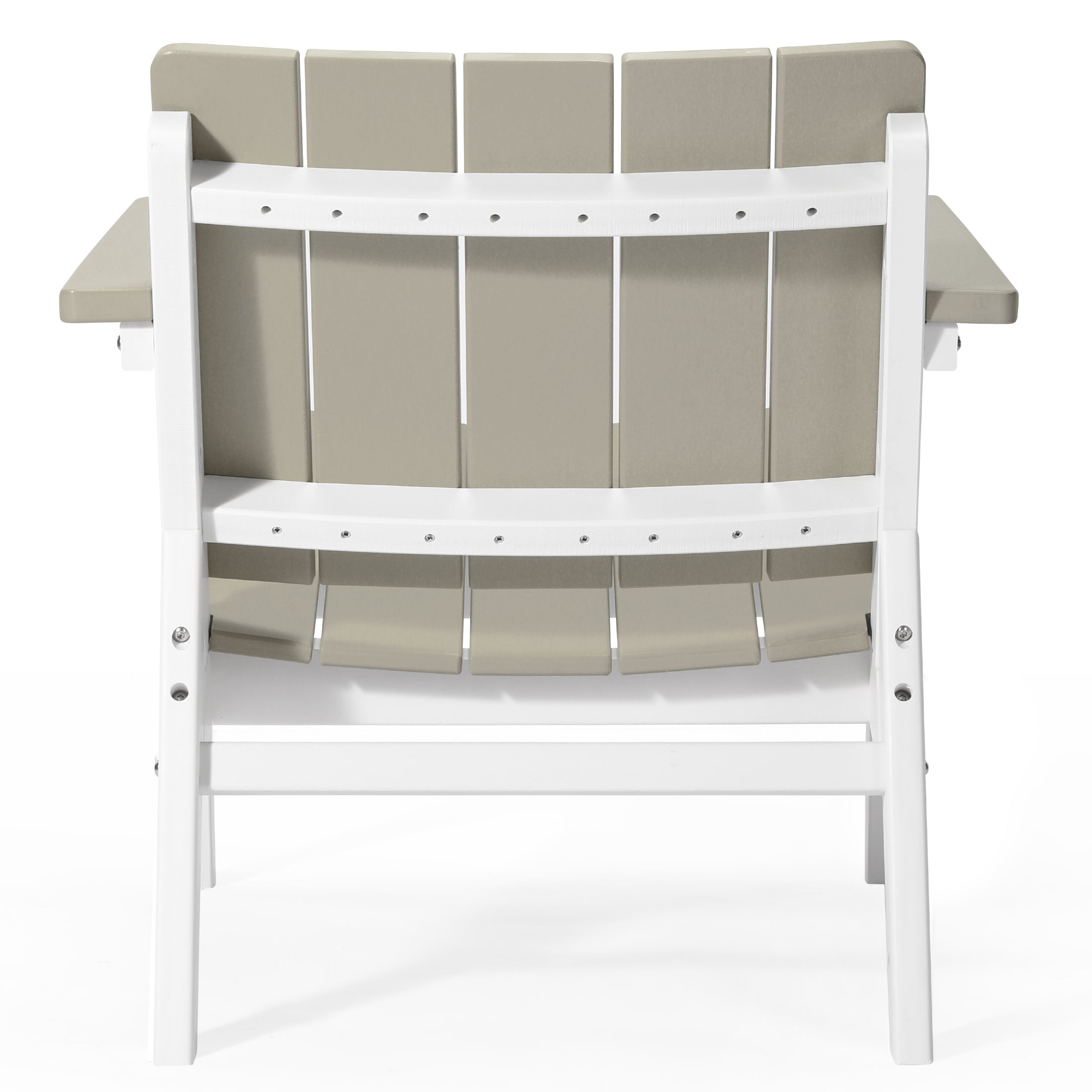 Seaside 3-Piece Outdoor HDPE Conversation Set with Deep Seating Chairs and Round Side Table