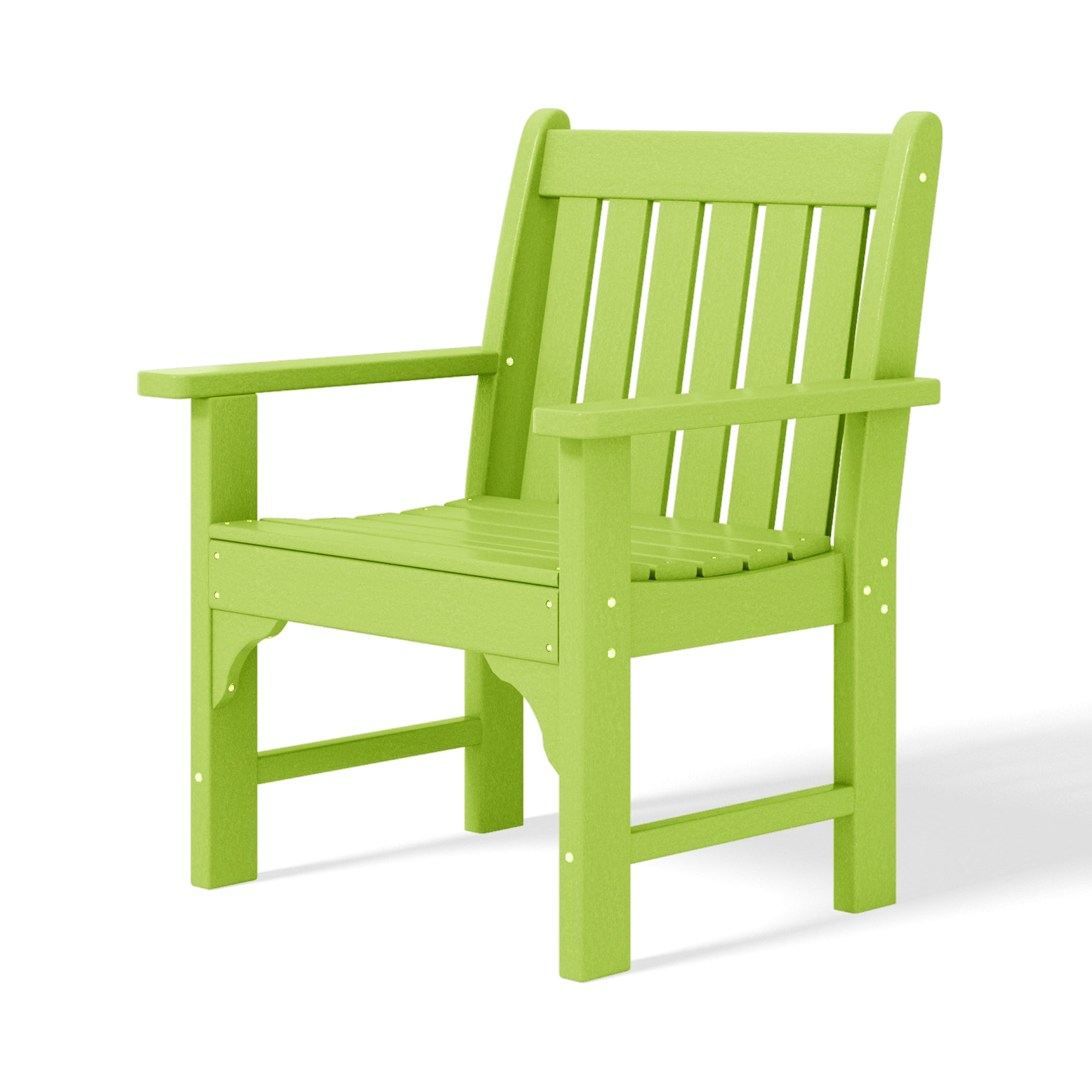 Paradise Outdoor Patio HDPE Adirondack Dining Arm Chairs (Set of 4)