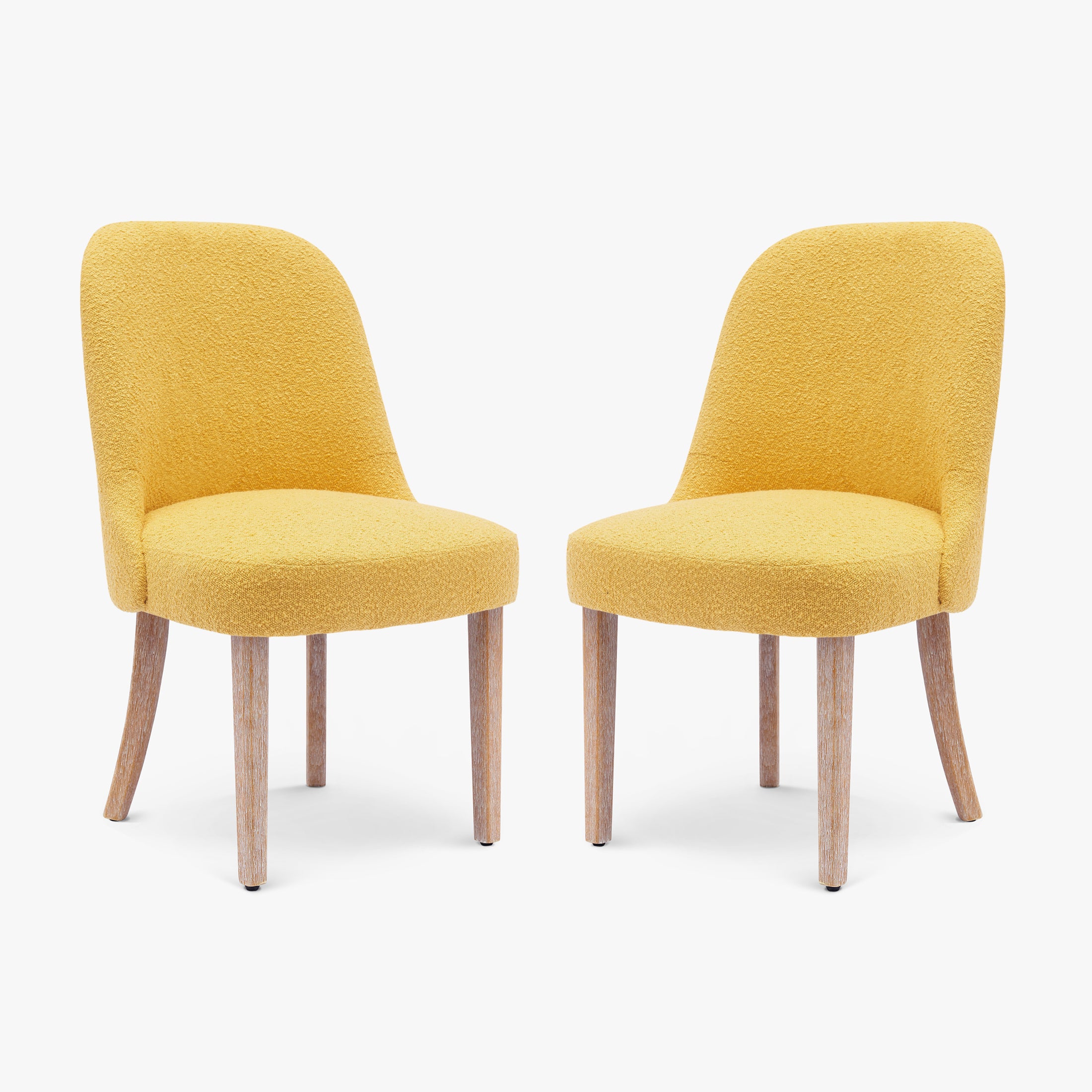Amélie Mid-Century Modern Upholstered Boucle Dining Chair