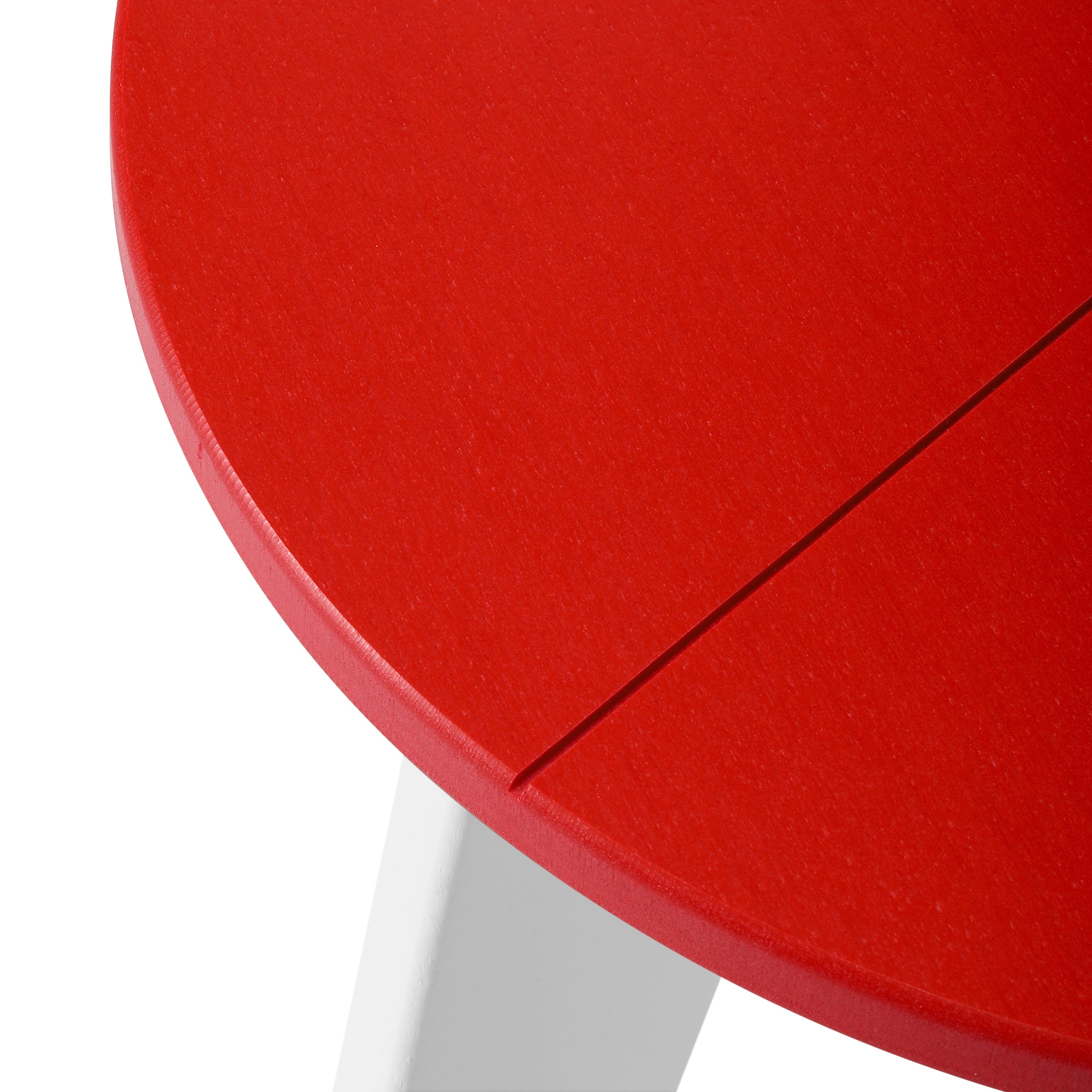 Seaside HDPE Plastic Outdoor Round Adirondack Patio Side Table