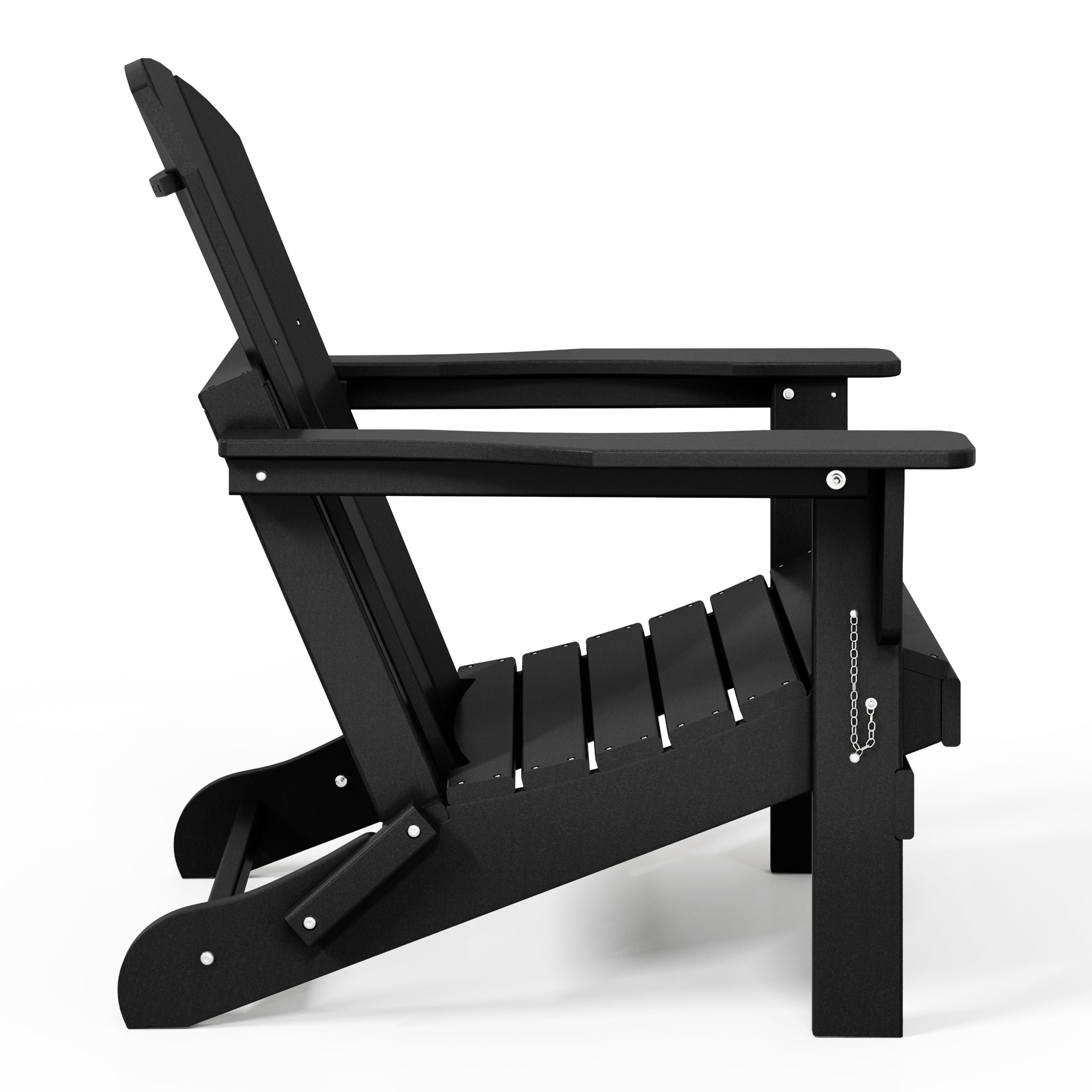 Paradise HDPE Outdoor Patio Folding Poly Adirondack Chair