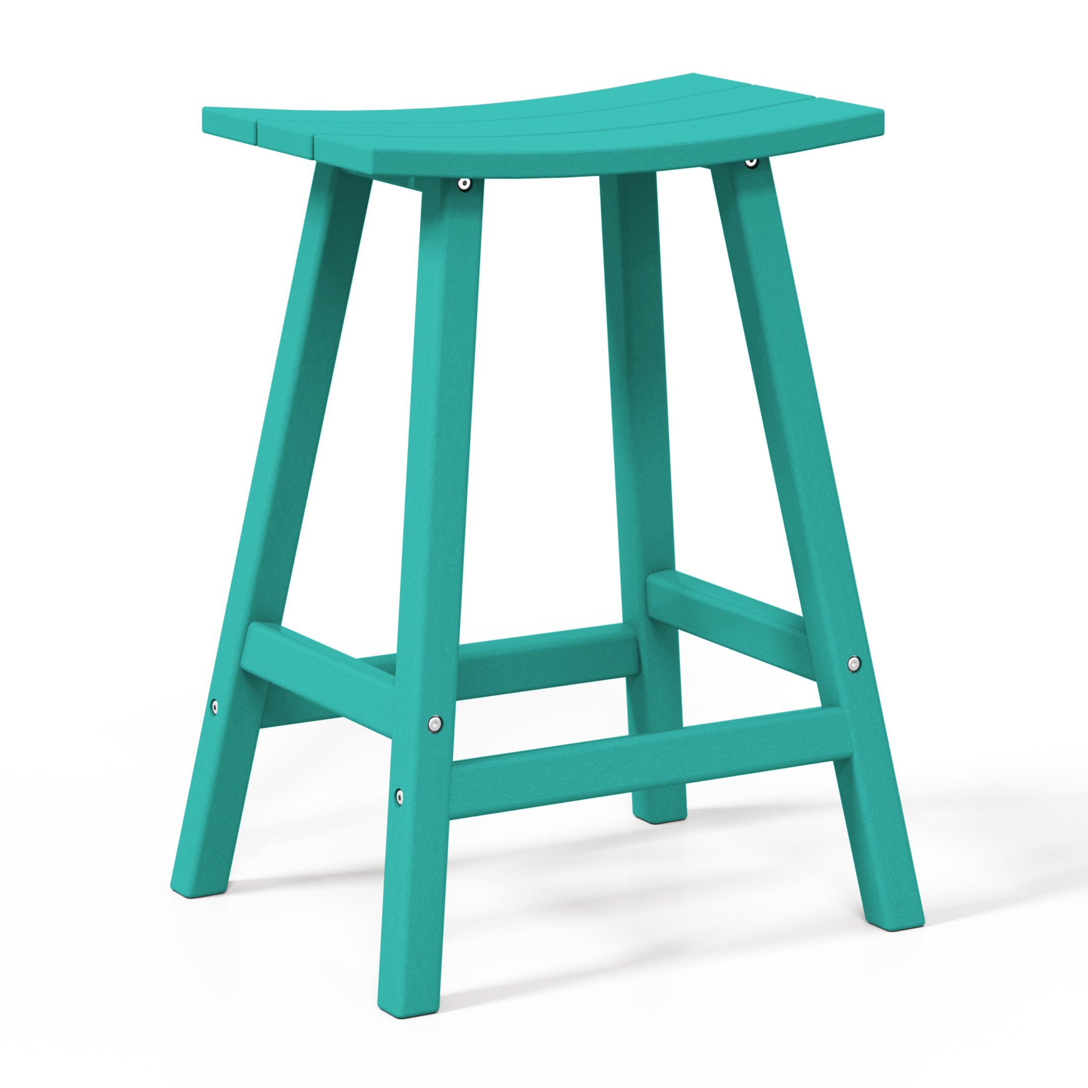 Paradise 2 piece set of 24" height Outdoor / Patio Saddle bar stools