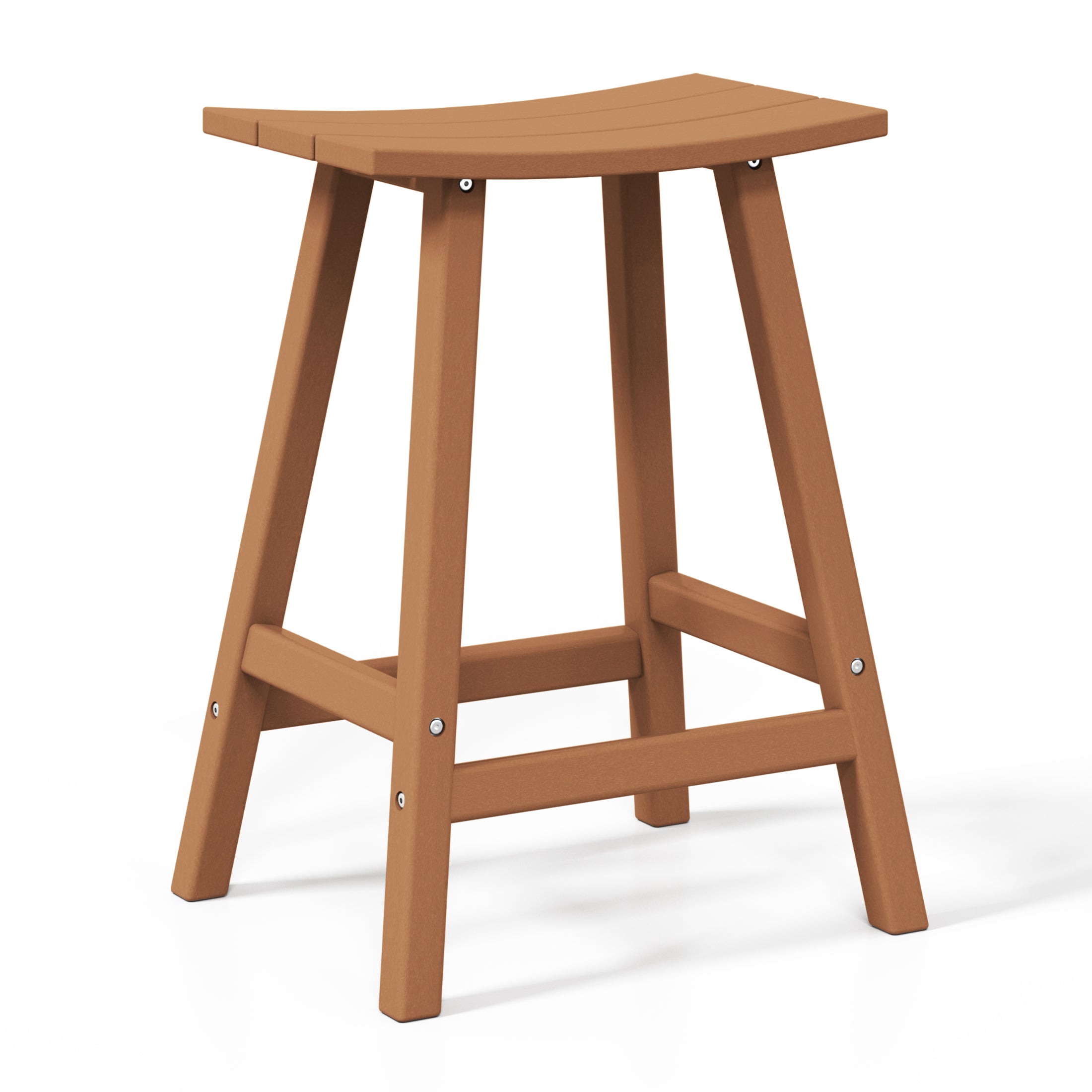 Paradise 2 piece set of 24" height Outdoor / Patio Saddle bar stools