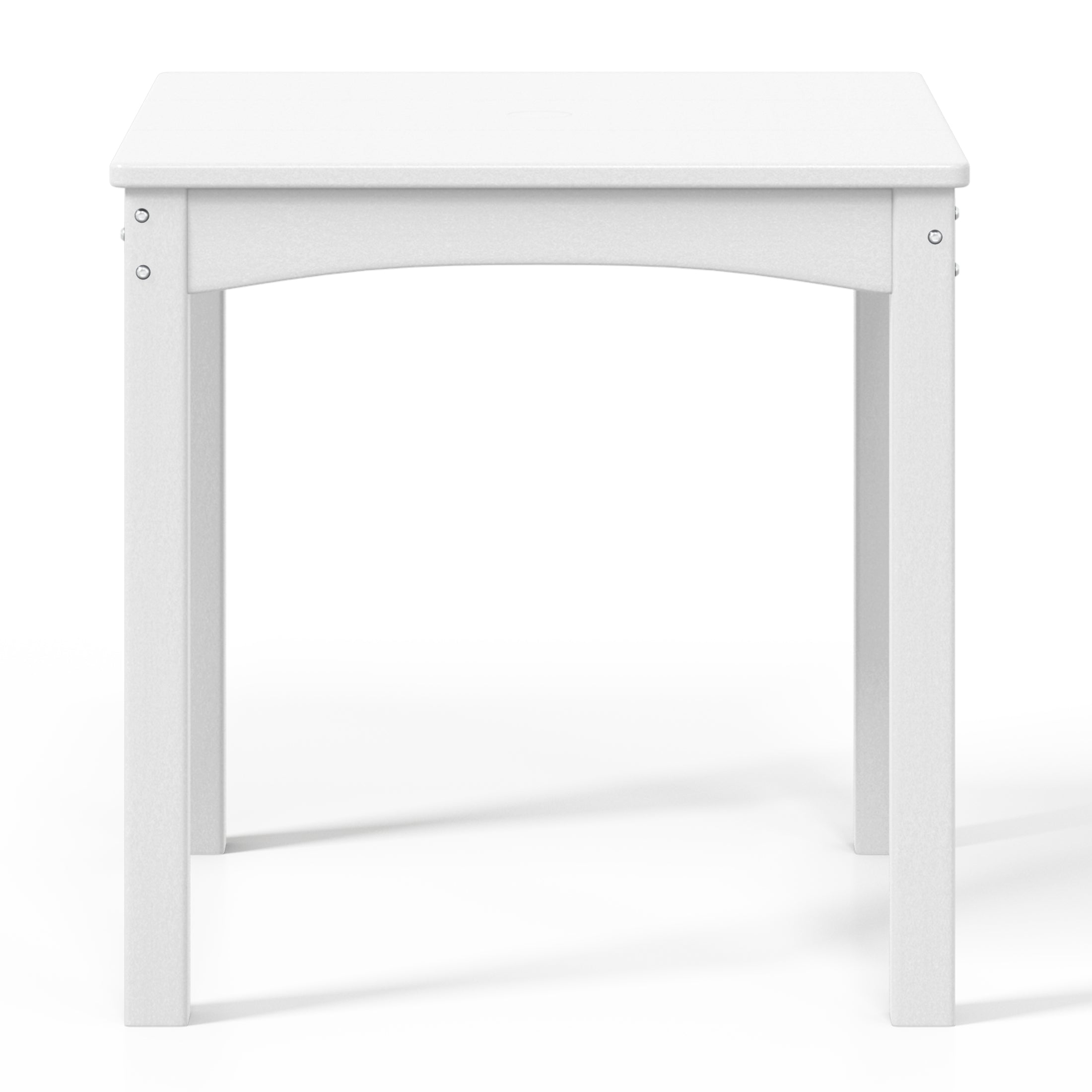 Playhouse Kids 24" Wide HDPE Plastic Childrens Square Dinner Table