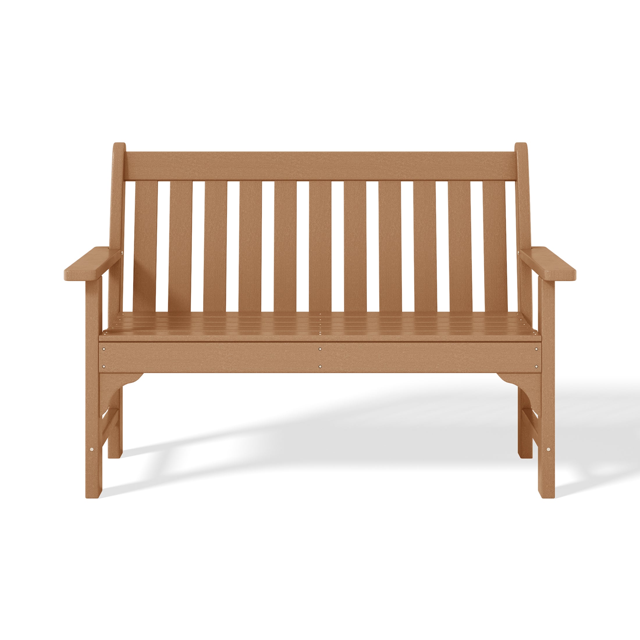 Paradise Outdoor 2-Person All-Weather HDPE Front Porch Garden Bench