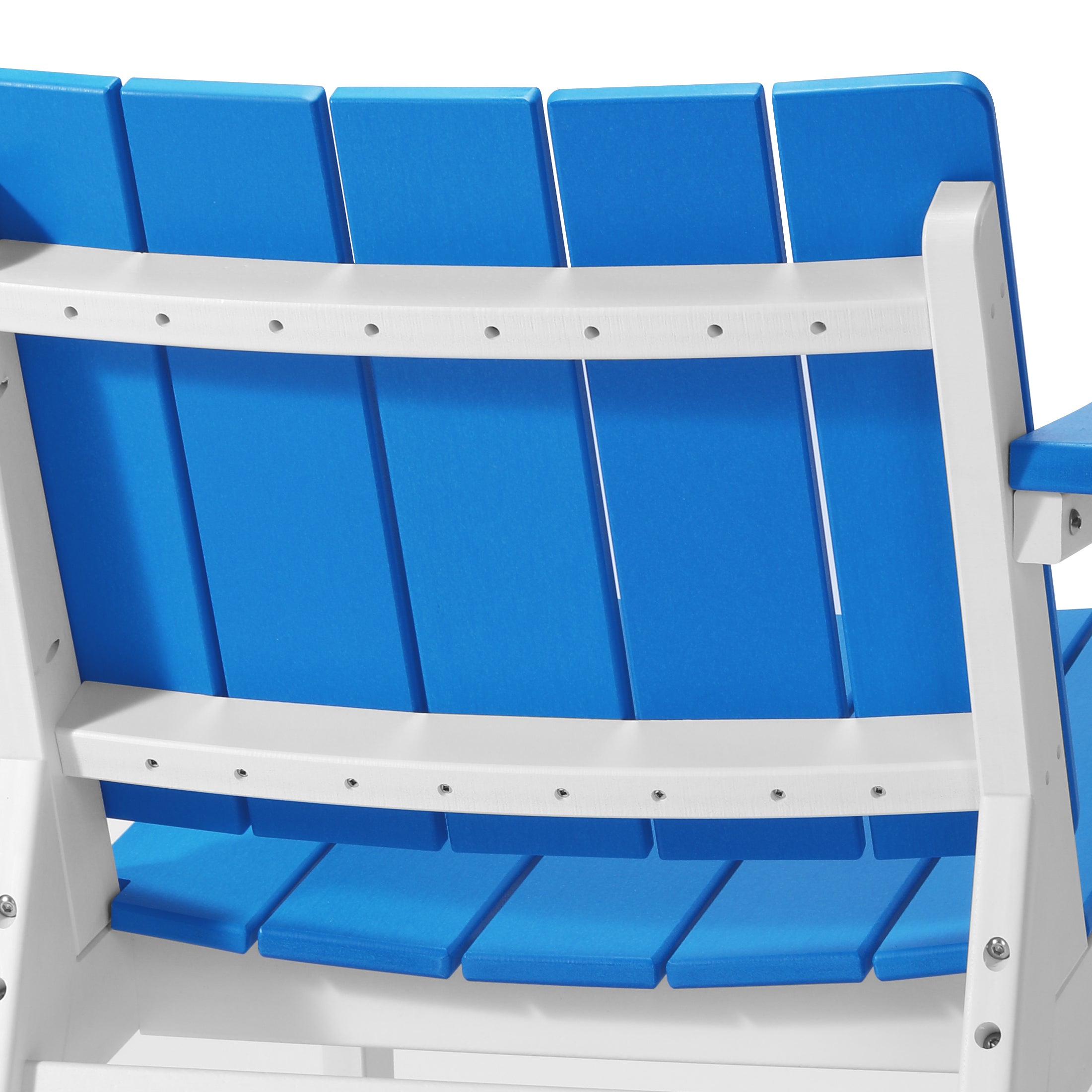 Seaside 3-Piece Outdoor HDPE Conversation Set with Deep Seating Chairs and Round Side Table