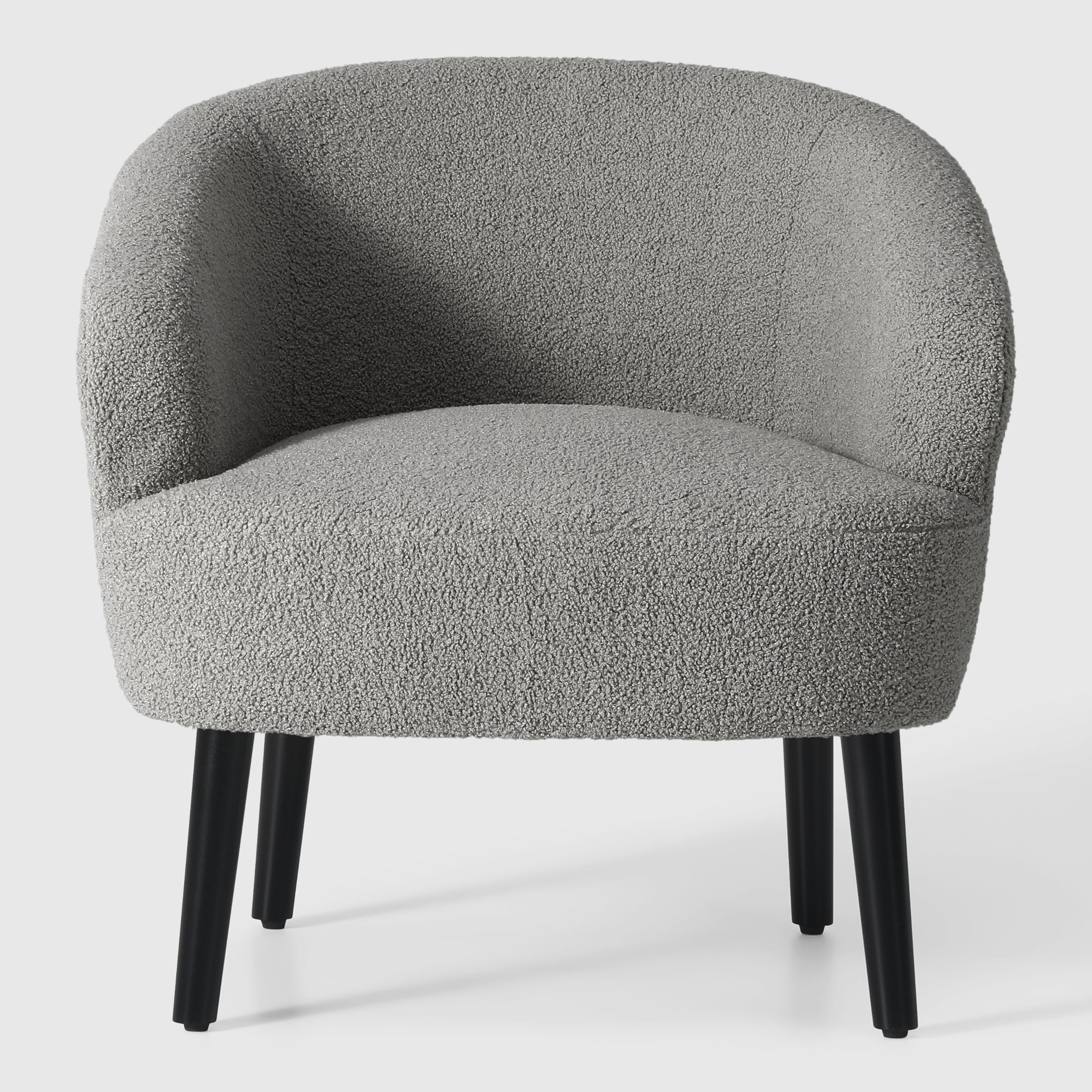 Celine 29" Wide Mid Century Modern Club Barrel Accent Armchair, Set of Two