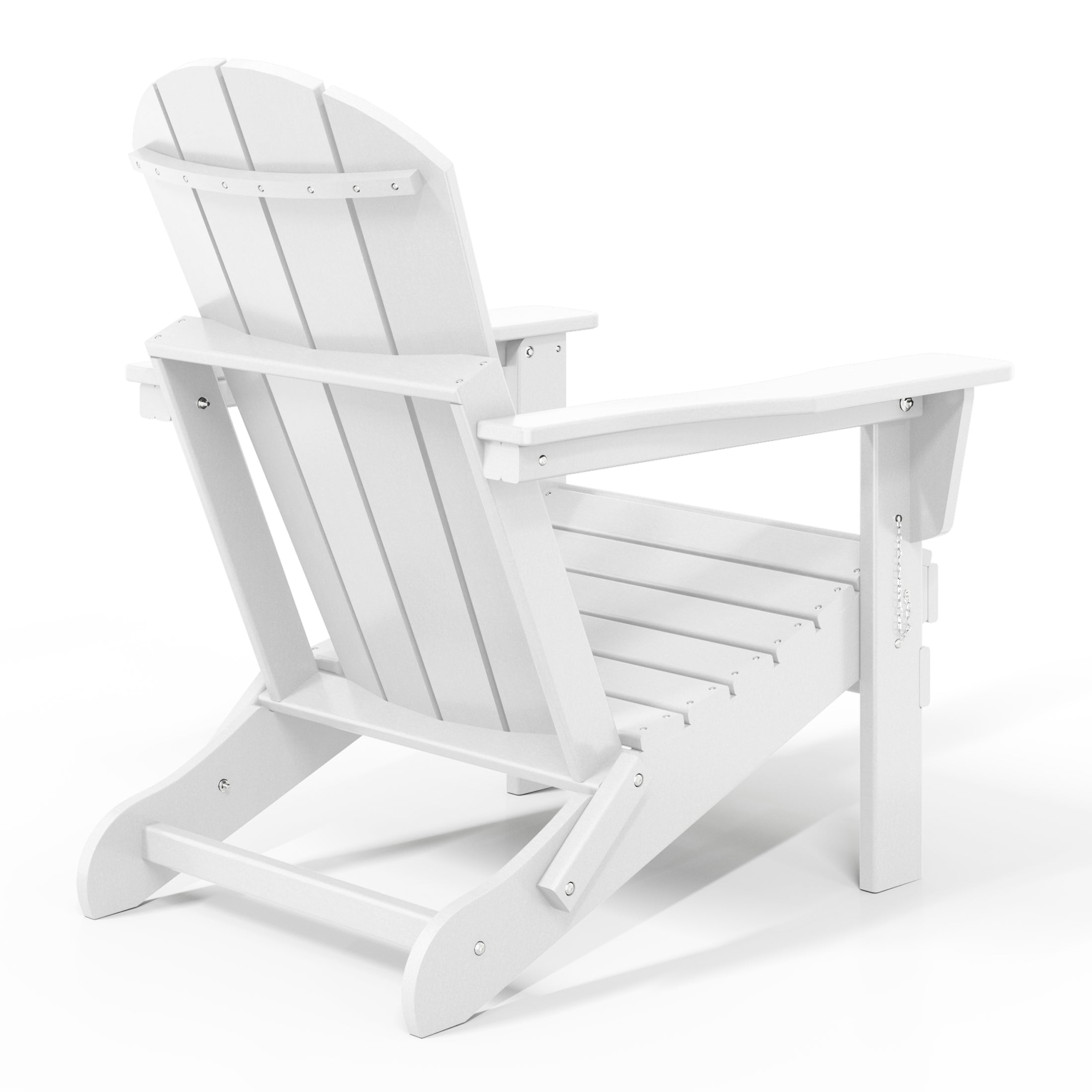 Paradise HDPE Outdoor Patio Folding Poly Adirondack Chair
