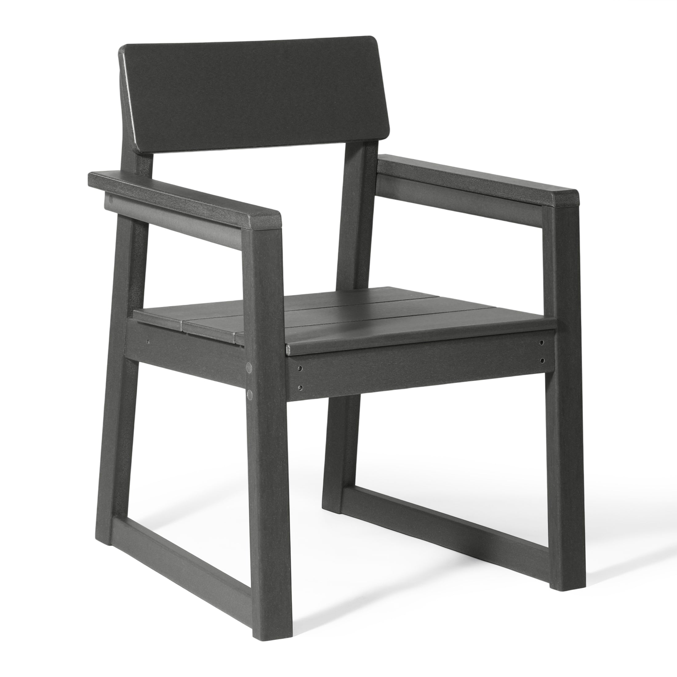 Cambria Modern HDPE Outdoor Patio Dining Arm Chairs (Set of 2)