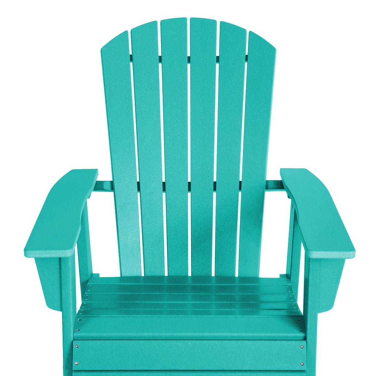 Portside Outdoor Patio Shell-back Adirondack Dining Chair Weather Resistant